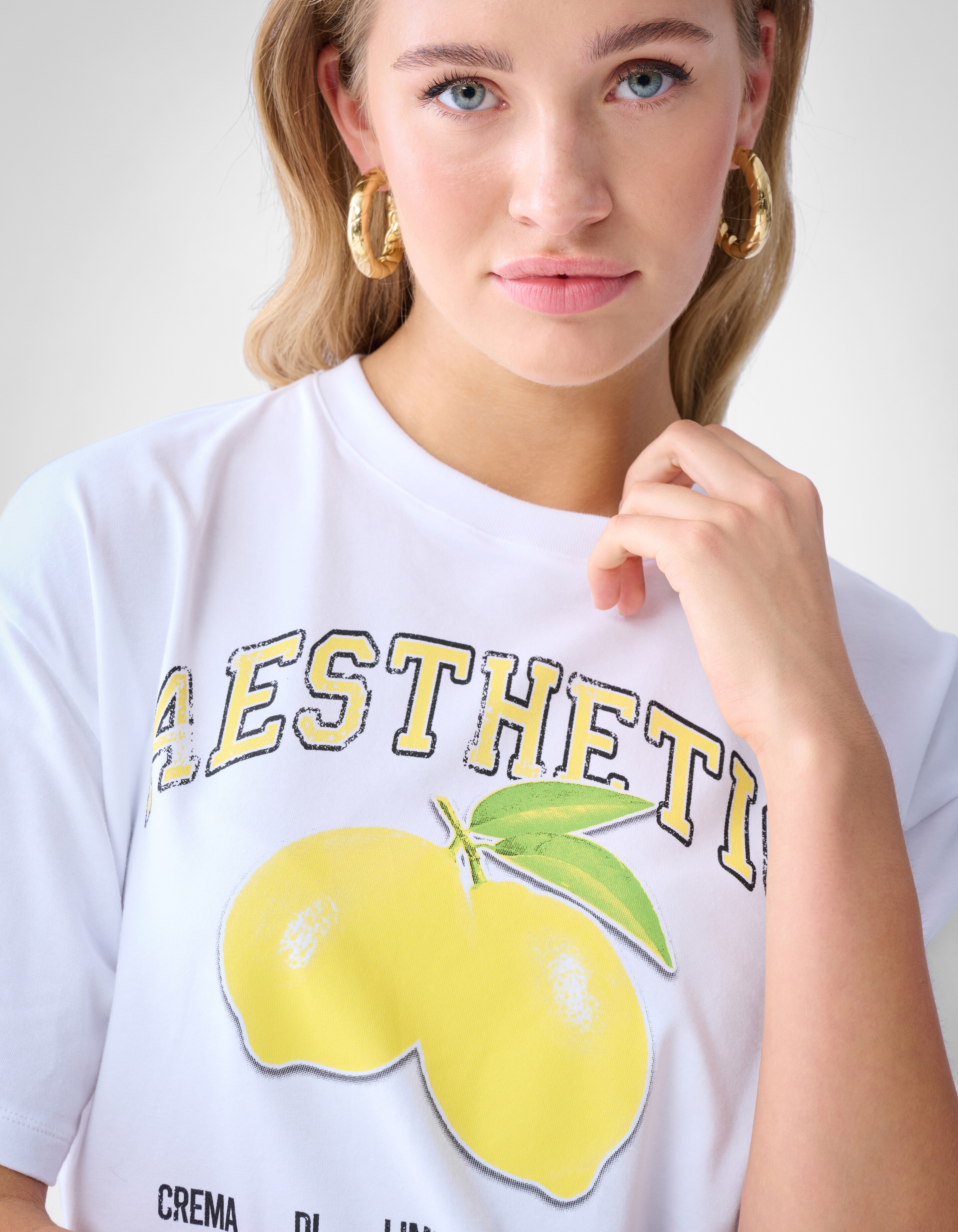 Artwork T-shirt Wit SHOEBY WOMEN