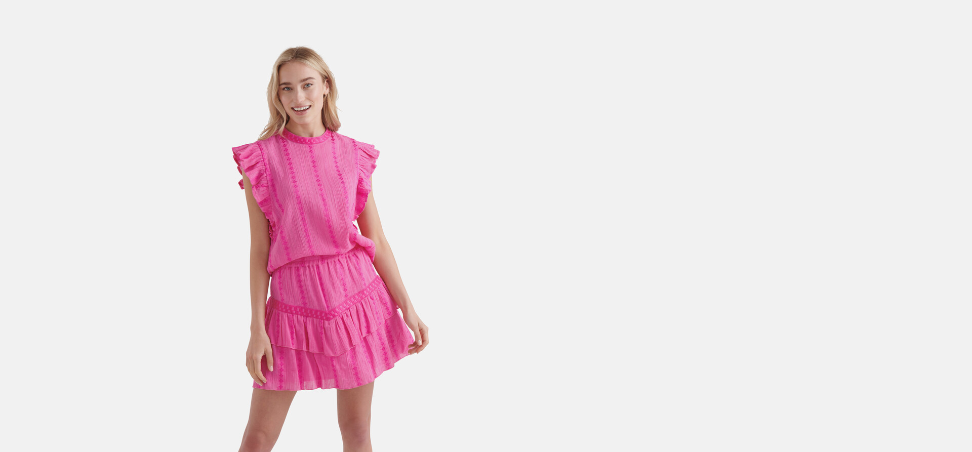 Tape Detail Top Roze By Nicolette SHOEBY WOMEN