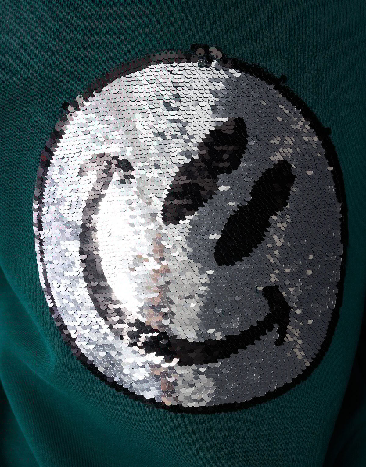 Two Way Sequin Sweater Donkergroen SHOEBY BOYS