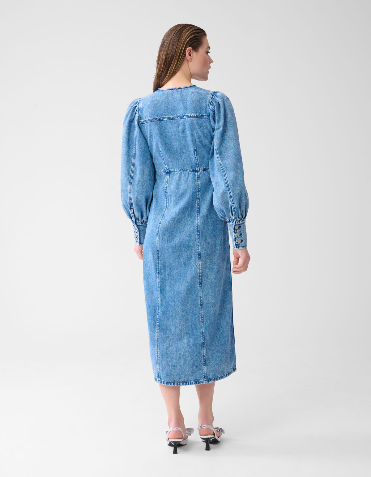 Denim Maxi Jurk Mediumstone SHOEBY WOMEN