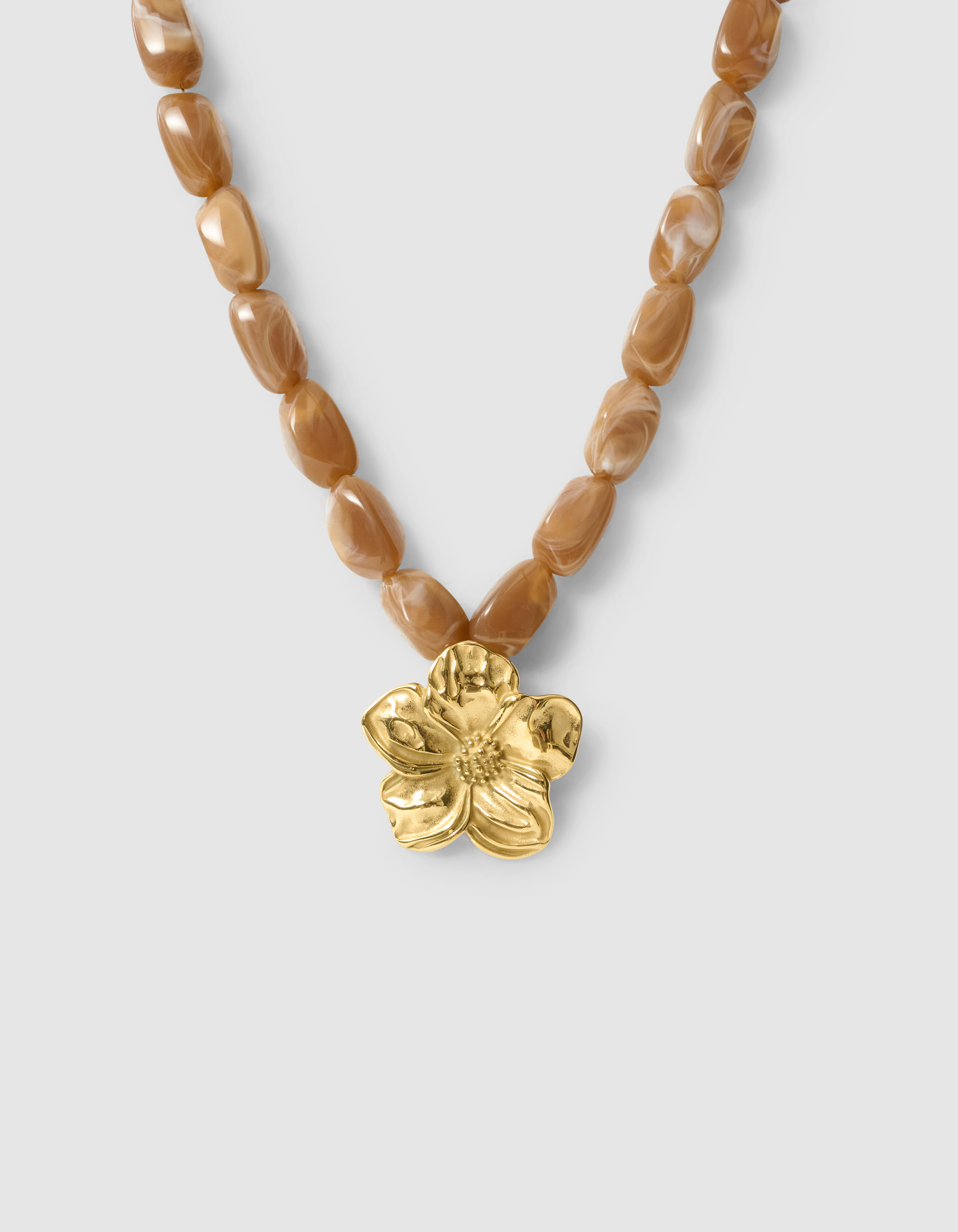 Flower Ketting Bruin SHOEBY ACCESSOIRES