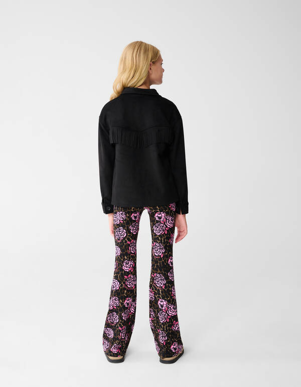 Suede Blouse Zwart SHOEBY GIRLS