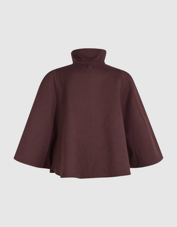 Geweven Cape Donkerrood By Mieke SHOEBY WOMEN