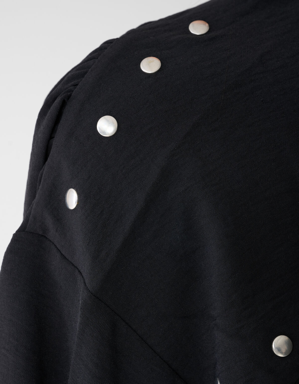 Twist Studs Blouse Zwart SHOEBY WOMEN