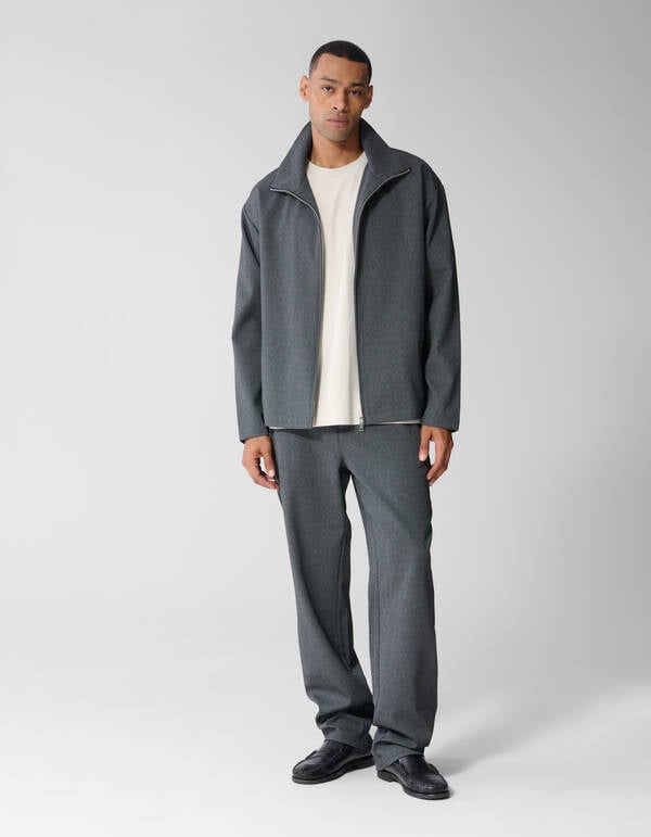 Melange Broek Grijs SHOEBY MEN