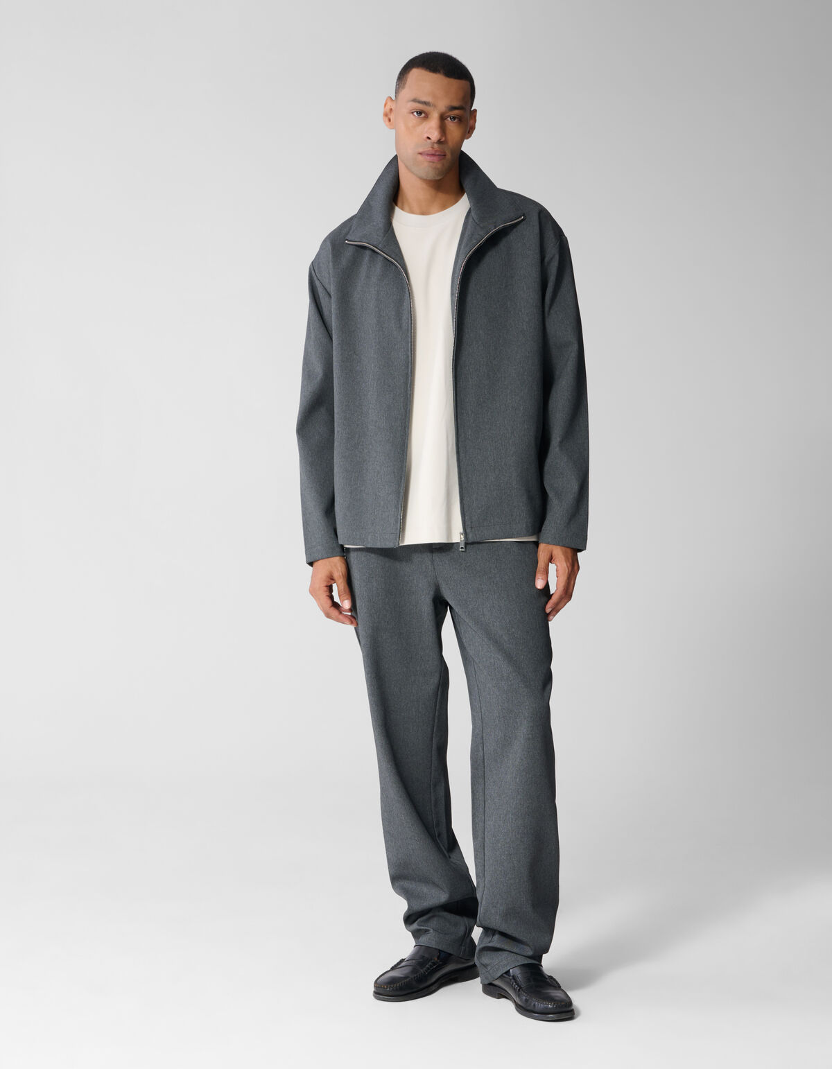 Melange Broek Grijs SHOEBY MEN