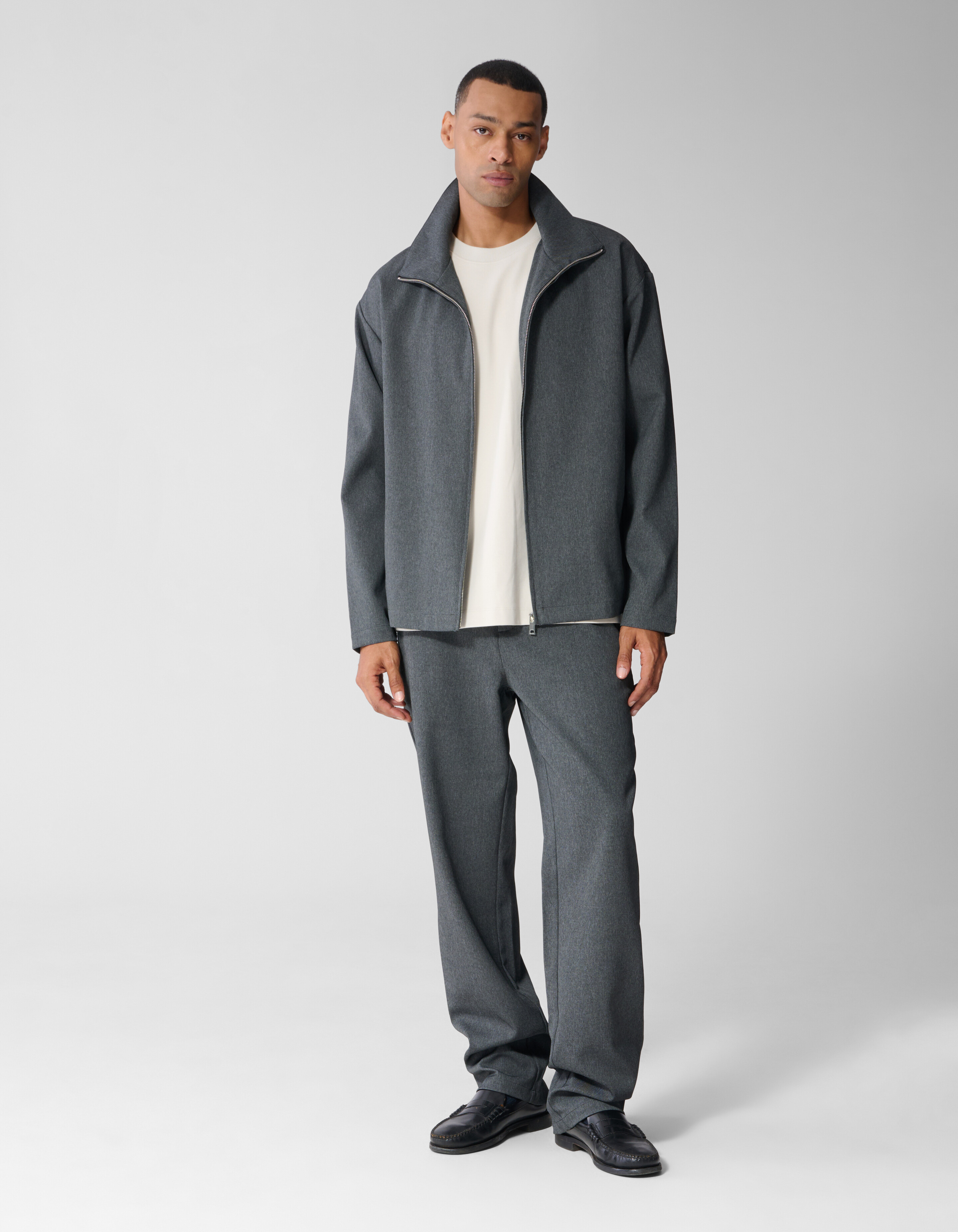 Melange Broek Grijs SHOEBY MEN