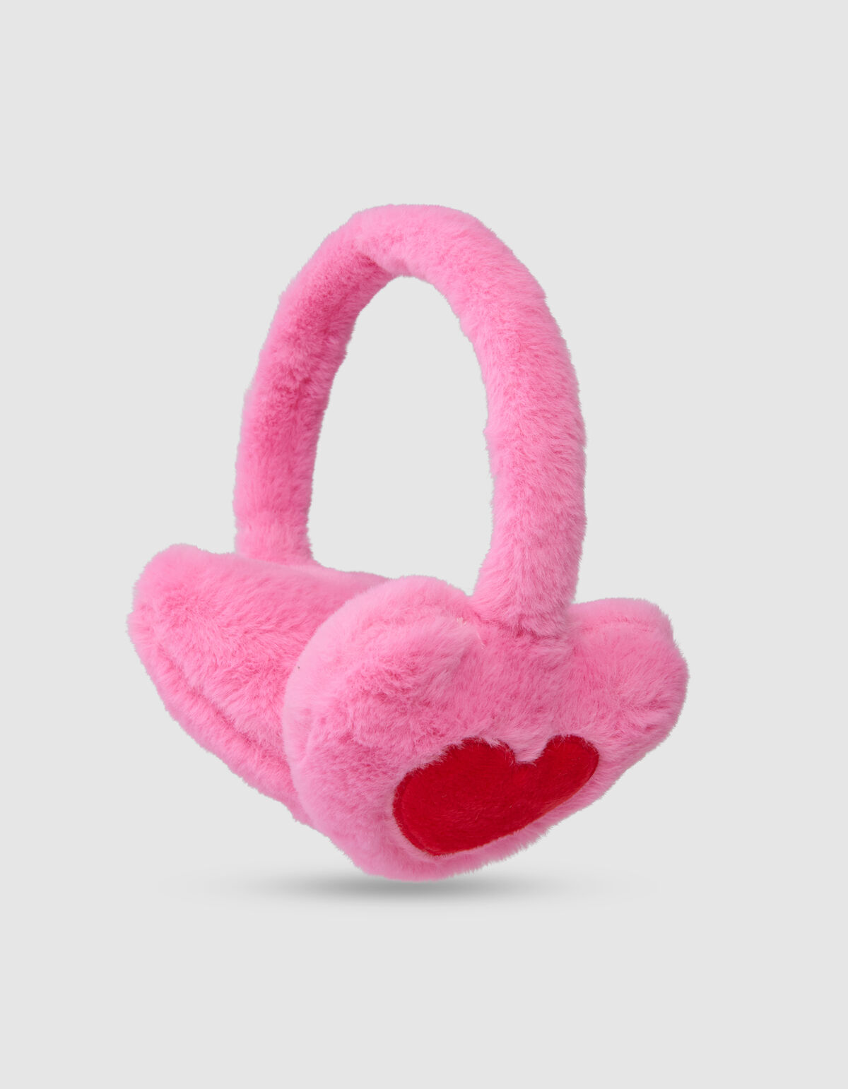 Heart Oorwarmers Roze SHOEBY ACCESSOIRES