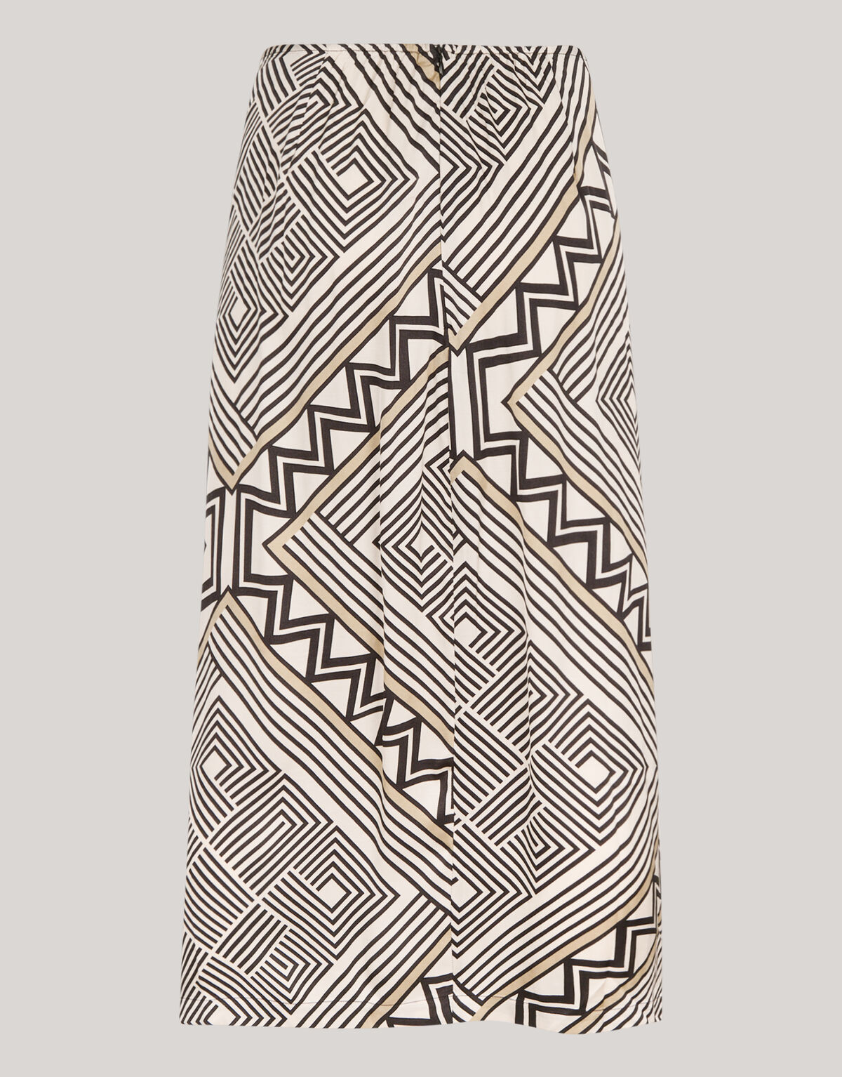 Printed Maxi Rok Gebroken Wit SHOEBY WOMEN