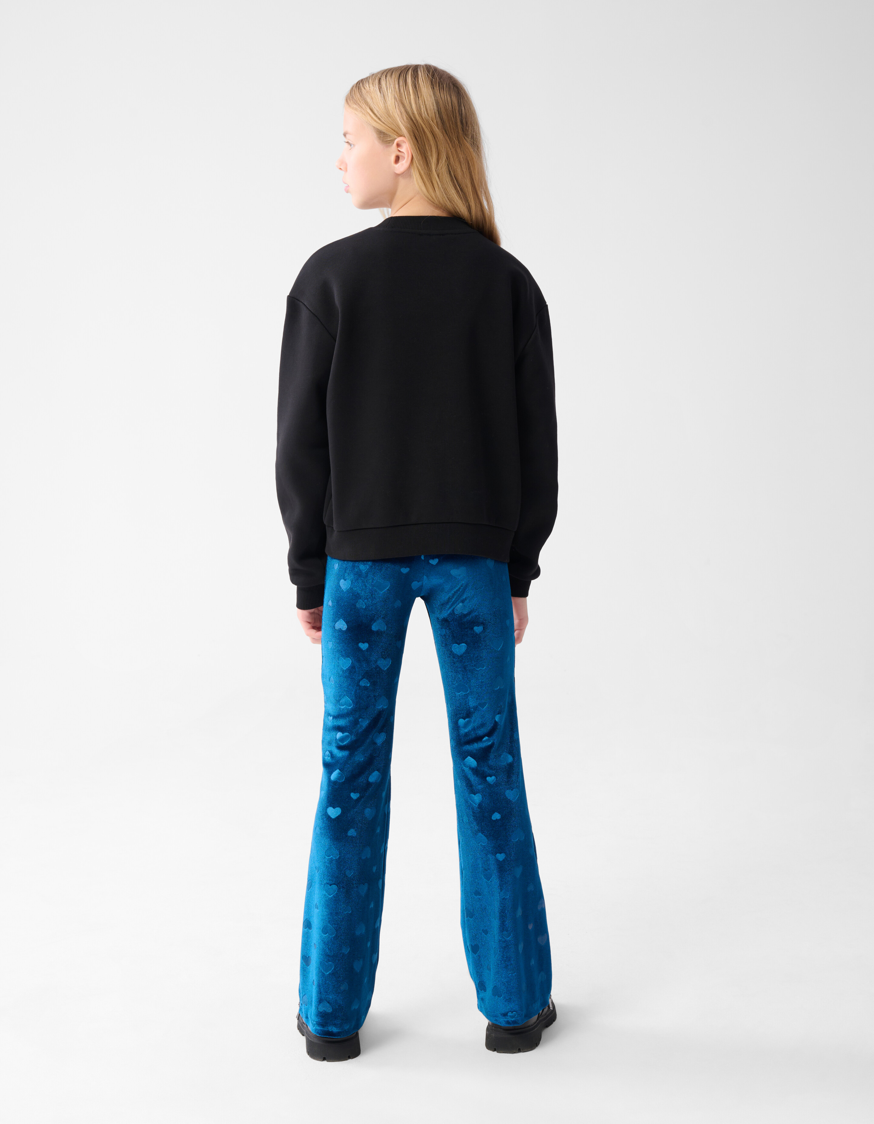 Velvet Heart Flared Legging Blauw SHOEBY GIRLS