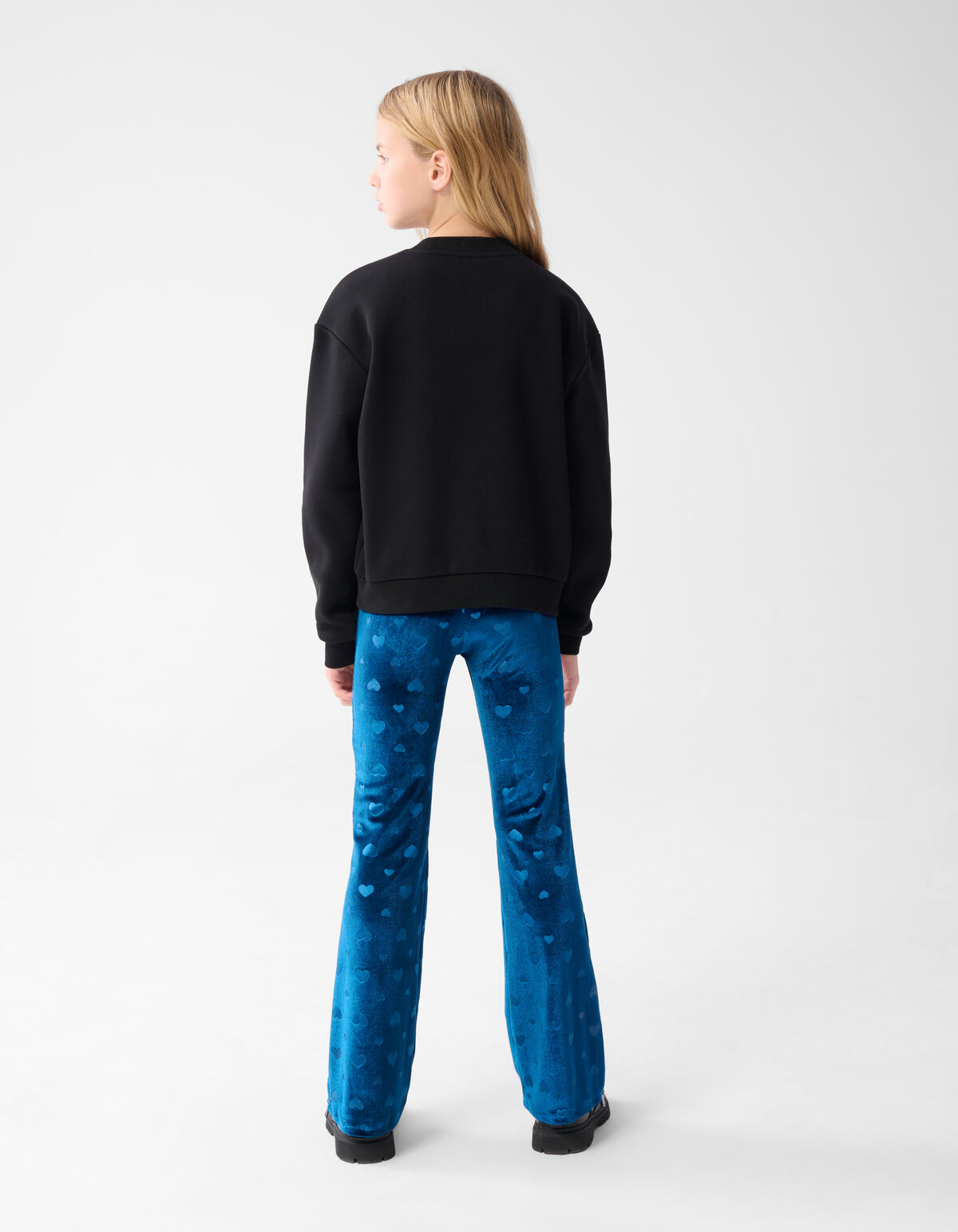 Velvet Heart Flared Legging Blauw SHOEBY GIRLS
