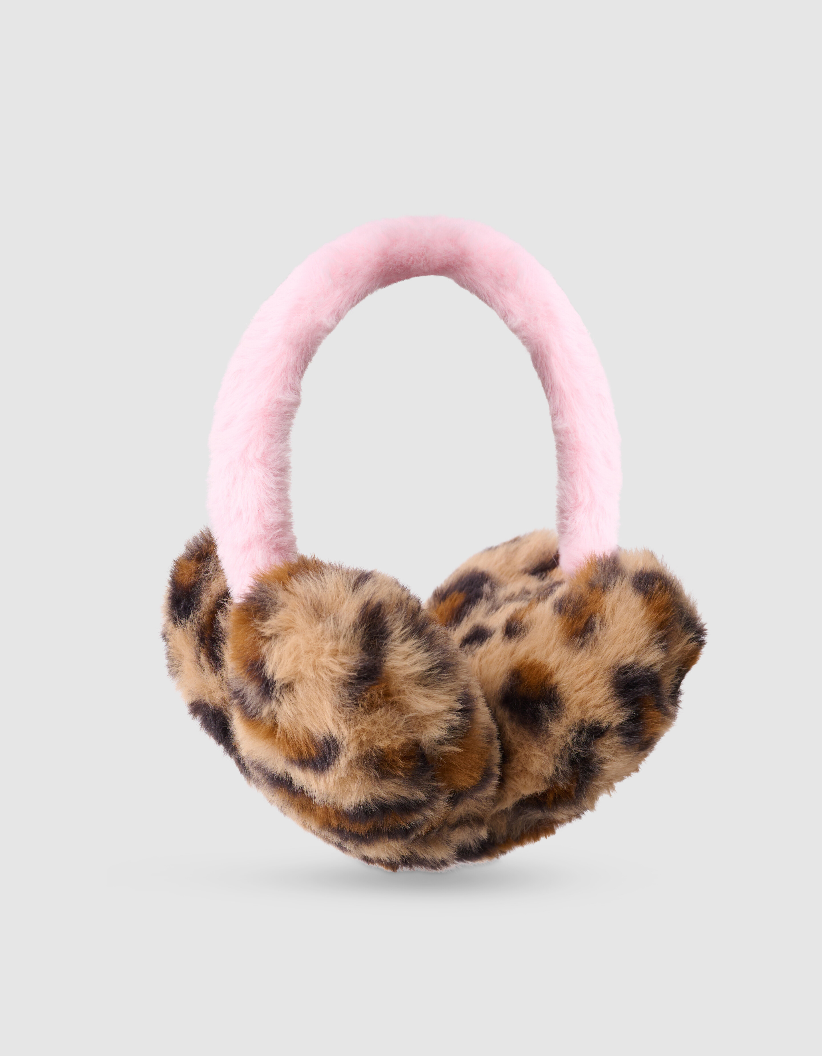 Leopard heart Oorwarmers Bruin SHOEBY ACCESSOIRES