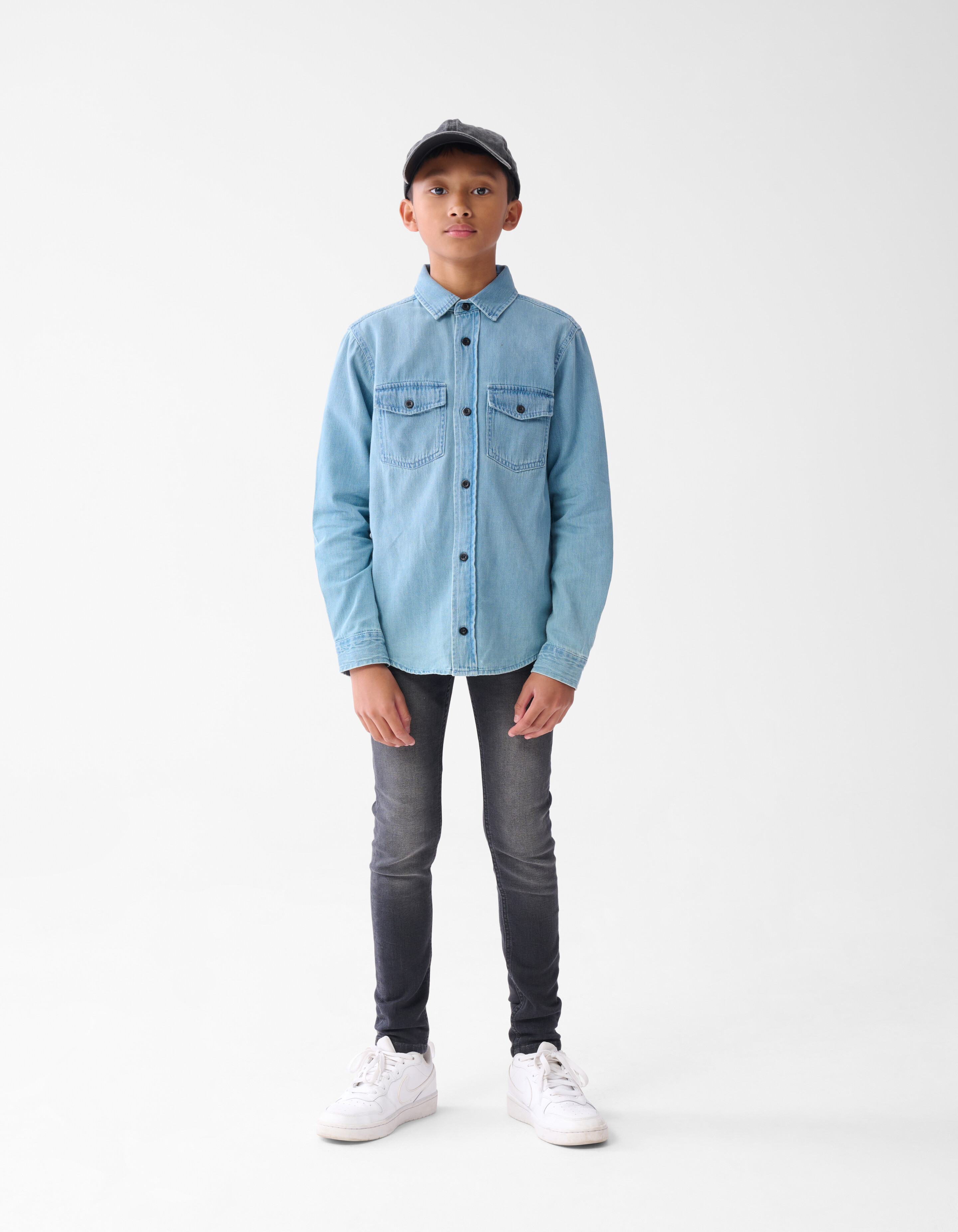 Denim Overhemd Blauw SHOEBY BOYS
