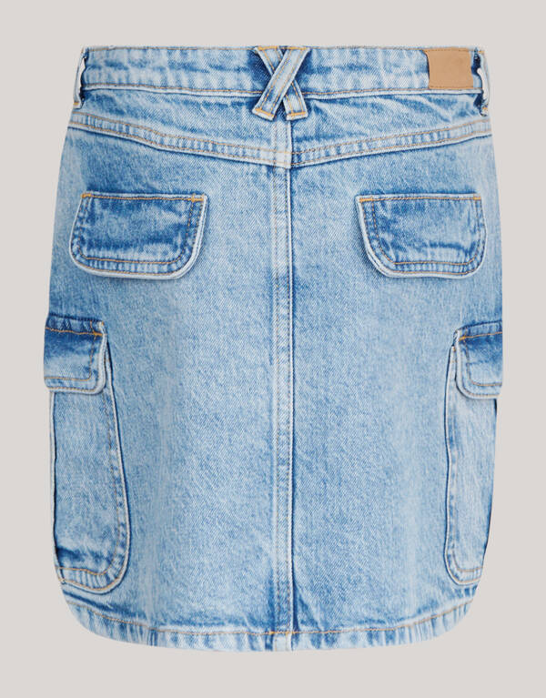 Denim Cargo Rok Blauw SHOEBY GIRLS