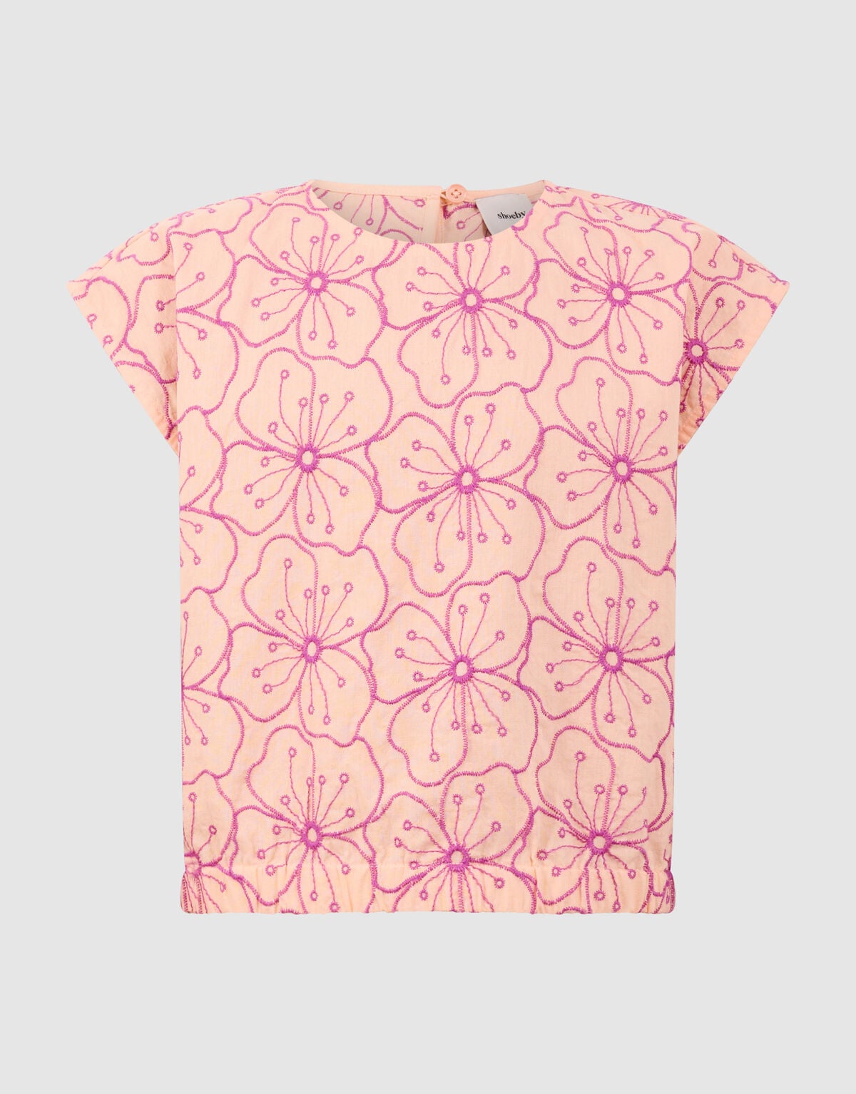 Flower Embroidery Blouse Lichtoranje SHOEBY GIRLS