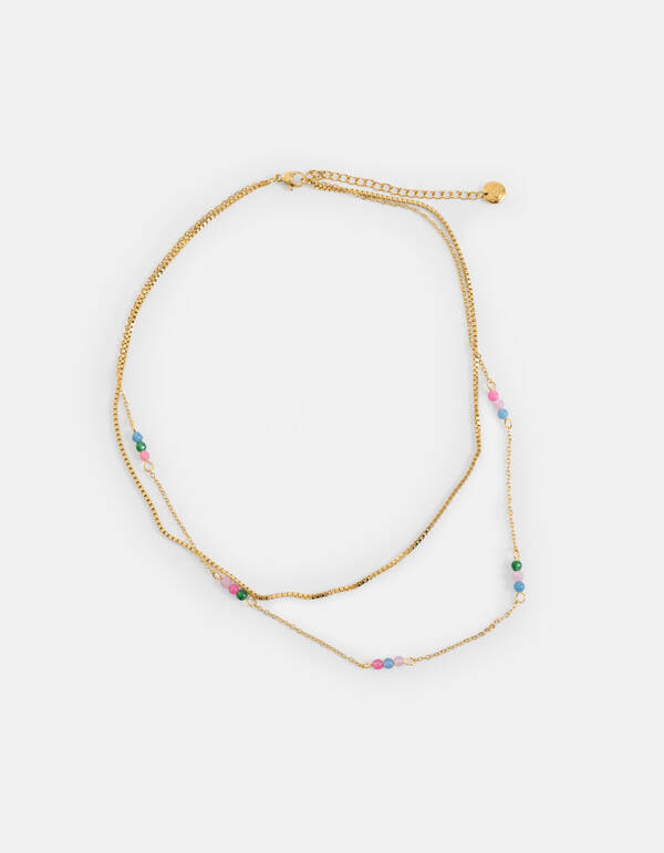 Dubbele Chain Ketting Goud SHOEBY ACCESSOIRES