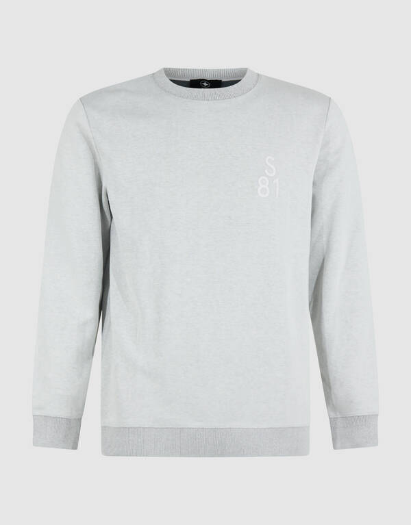 Embossed Logo Sweater Lichtgrijs SHOEBY MEN