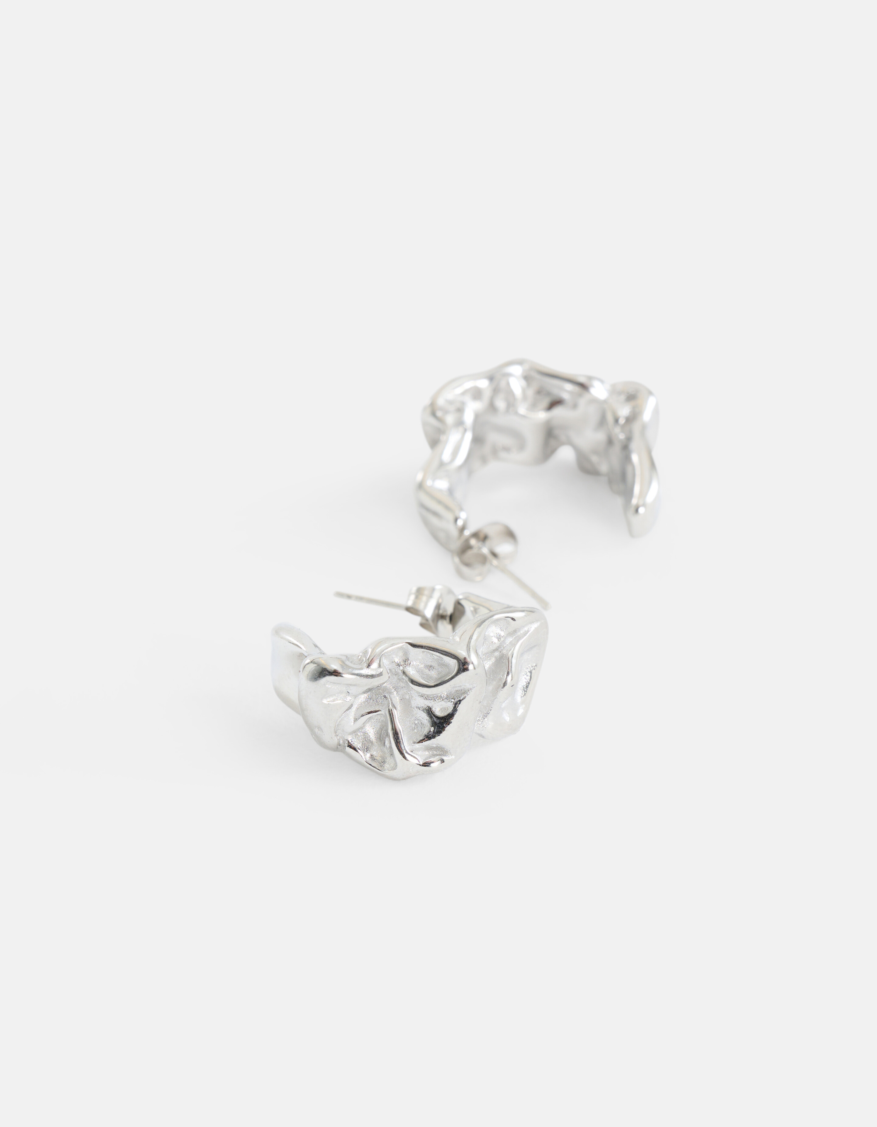 Bulky Hoops Oorbellen Zilver SHOEBY ACCESSOIRES