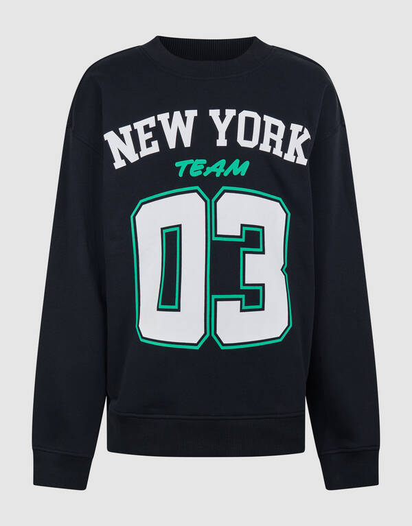 New York Artwork Sweater Zwart SHOEBY BOYS