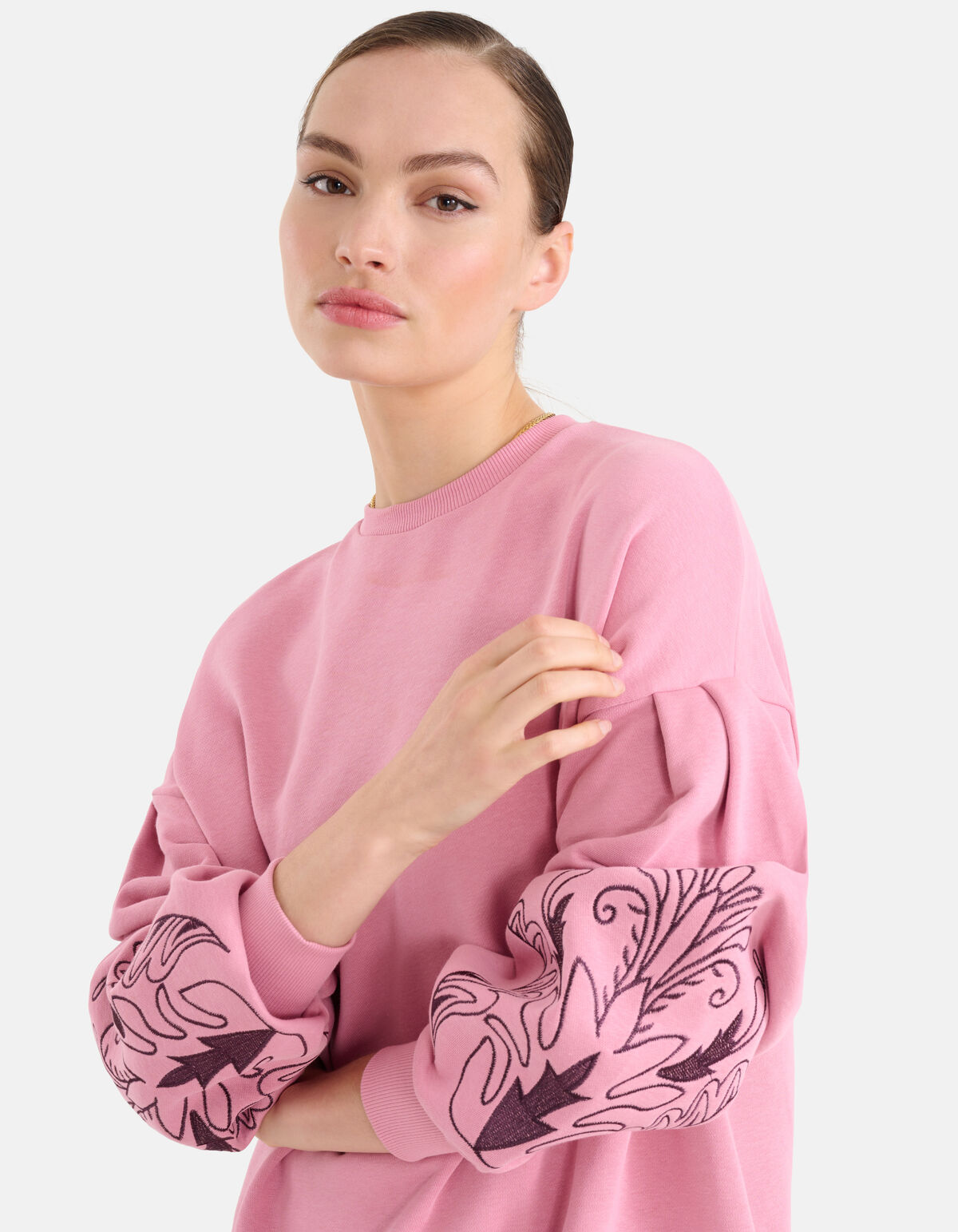 Embroidery Sweater Roze SHOEBY WOMEN