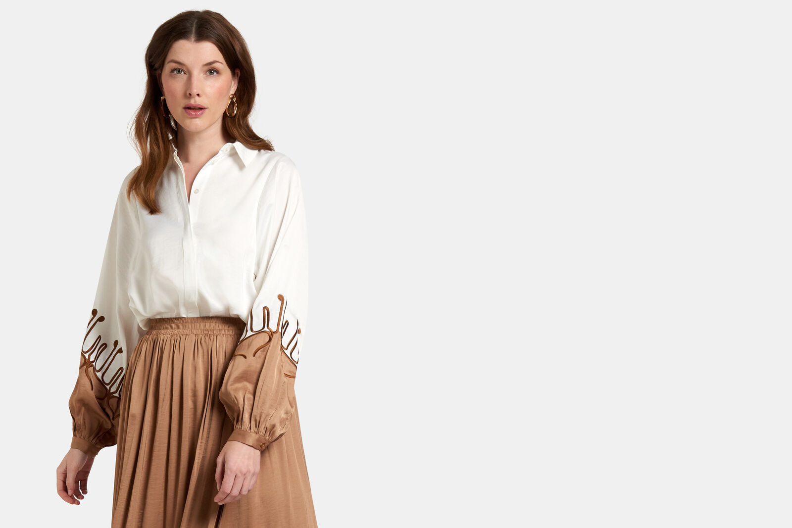 Contrast Blouse by Mieke