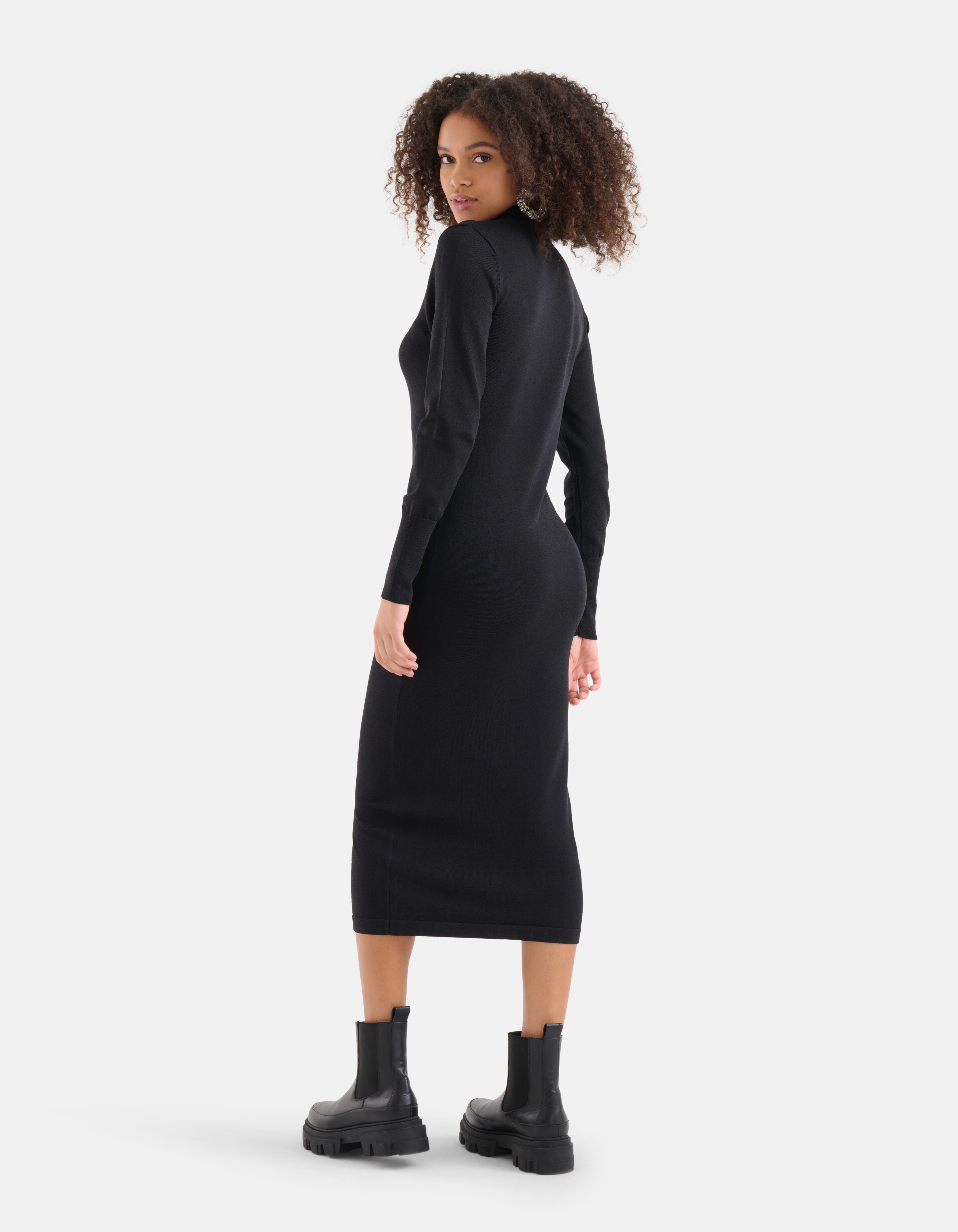 Cut Out Jurk Zwart SHOEBY WOMEN