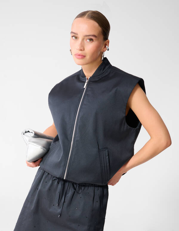 Sleeveless Bomberjack Donkerblauw SHOEBY WOMEN