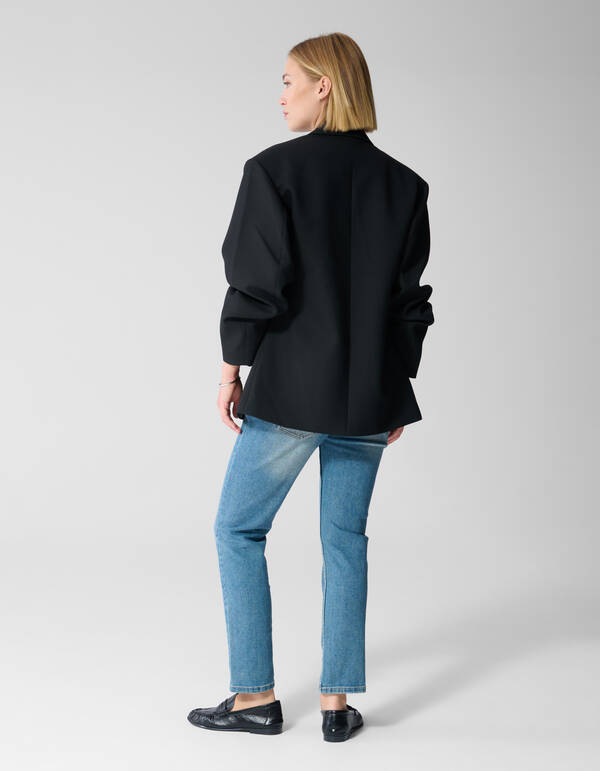 Oversized Shoulder Blazer Zwart By Lonneke SHOEBY WOMEN