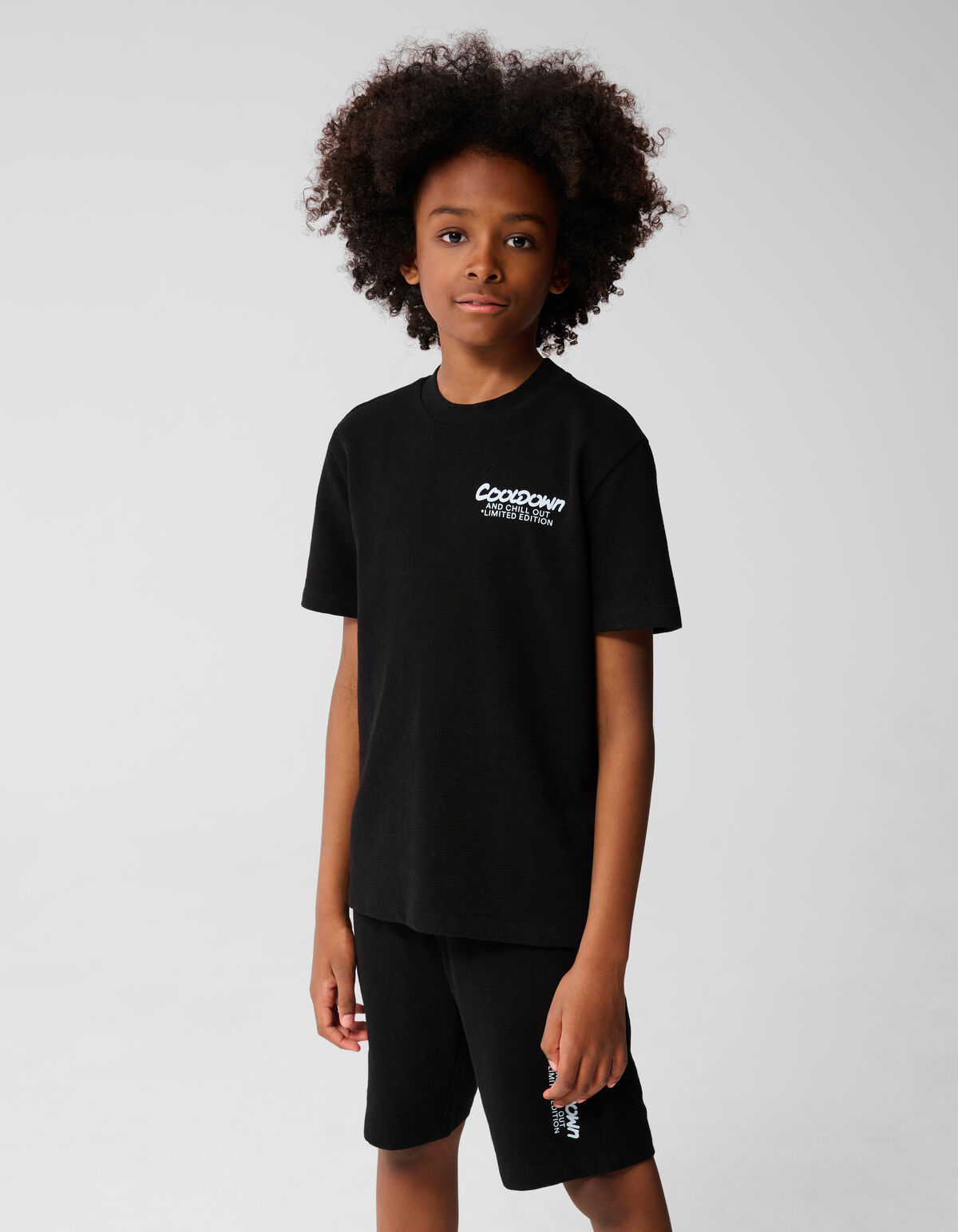 Tekst T-shirt Zwart SHOEBY BOYS