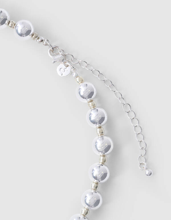 Beaded Ketting Zilver SHOEBY ACCESSOIRES