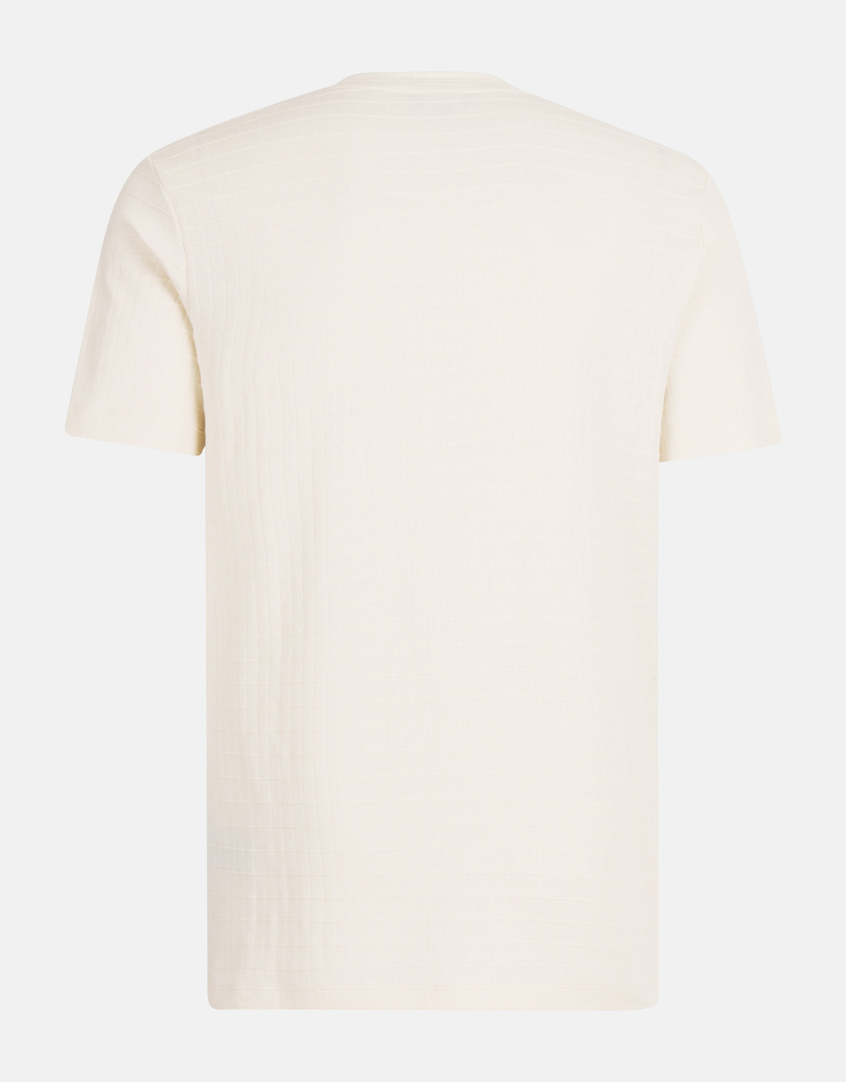 Structuur T-shirt Gebroken Wit SHOEBY MEN