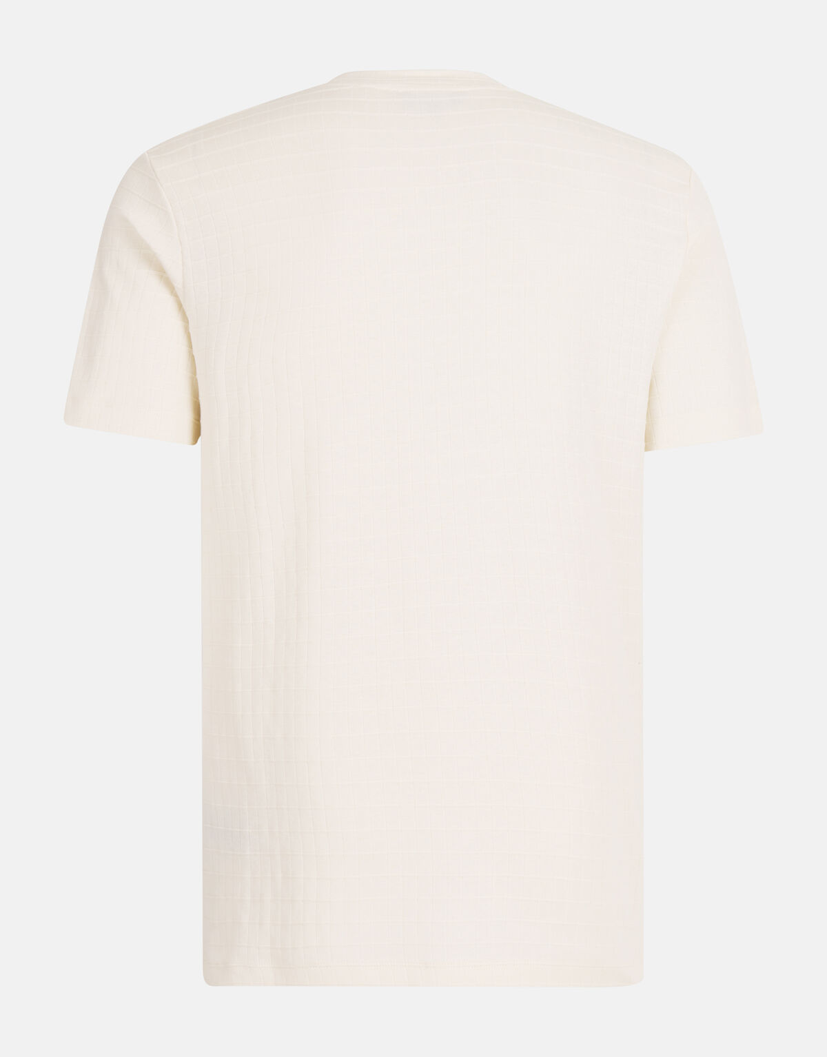 Structuur T-shirt Gebroken Wit SHOEBY MEN