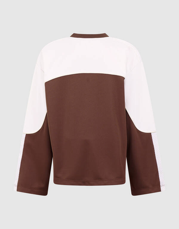 Sporty Jersey Longsleeve Bruin SHOEBY GIRLS