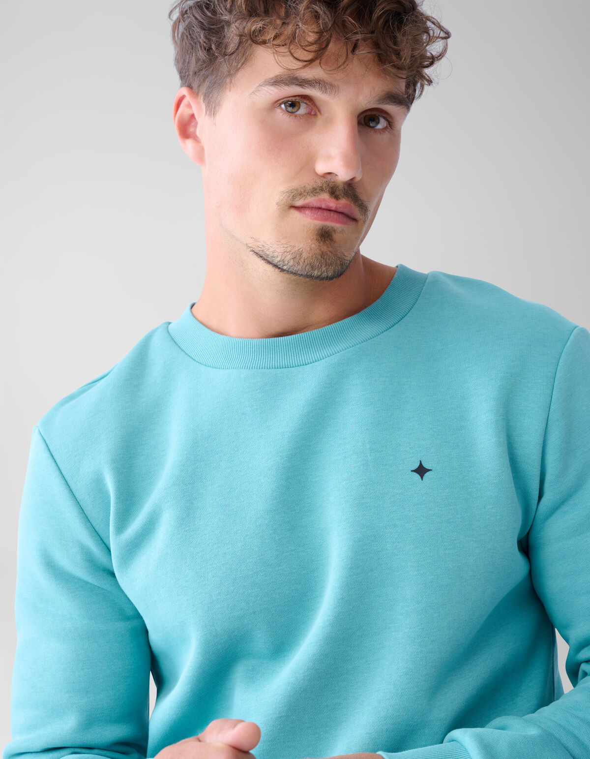 Sparkle Sweater Lichtgroen SHOEBY MEN