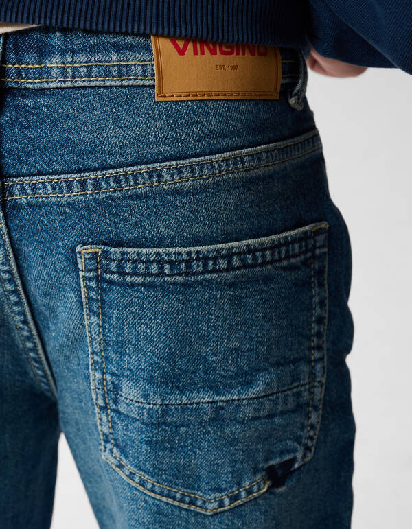 Relaxed Fit Jeans Donkerblauw Shoeby X Vingino SHOEBY BOYS