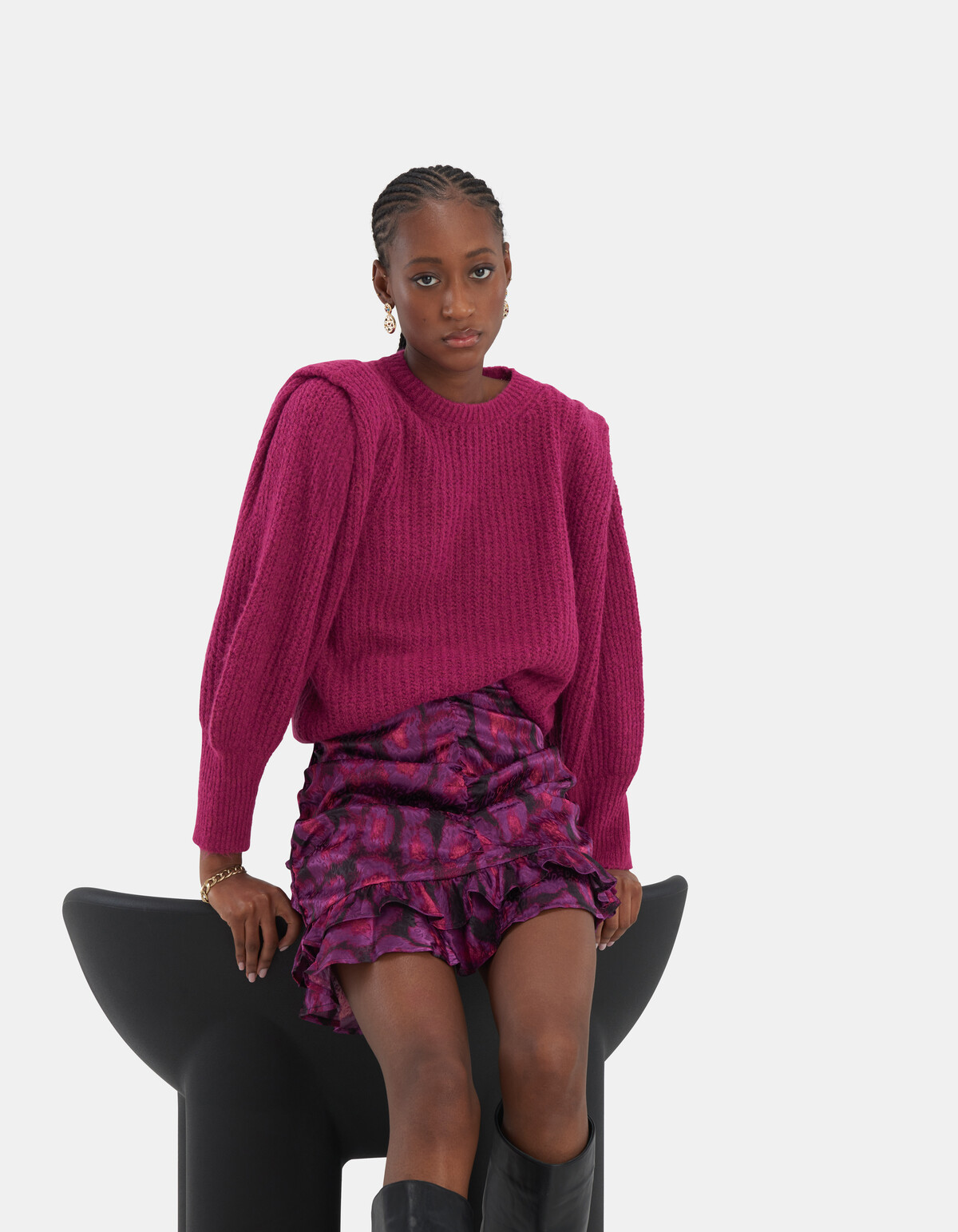 Shoulder Knit Pullover EKSEPT