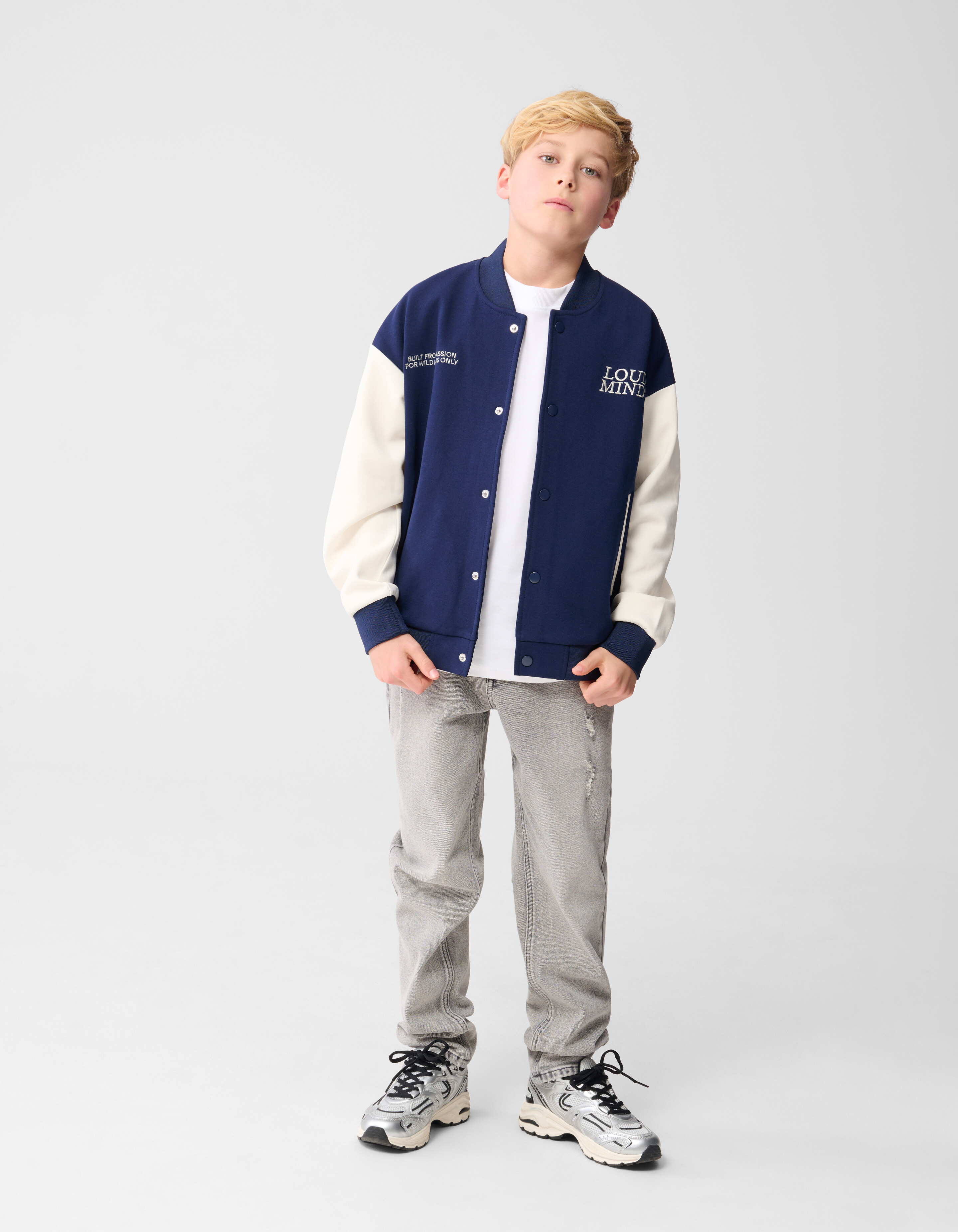 Straight Fit Jeans Grijs SHOEBY BOYS