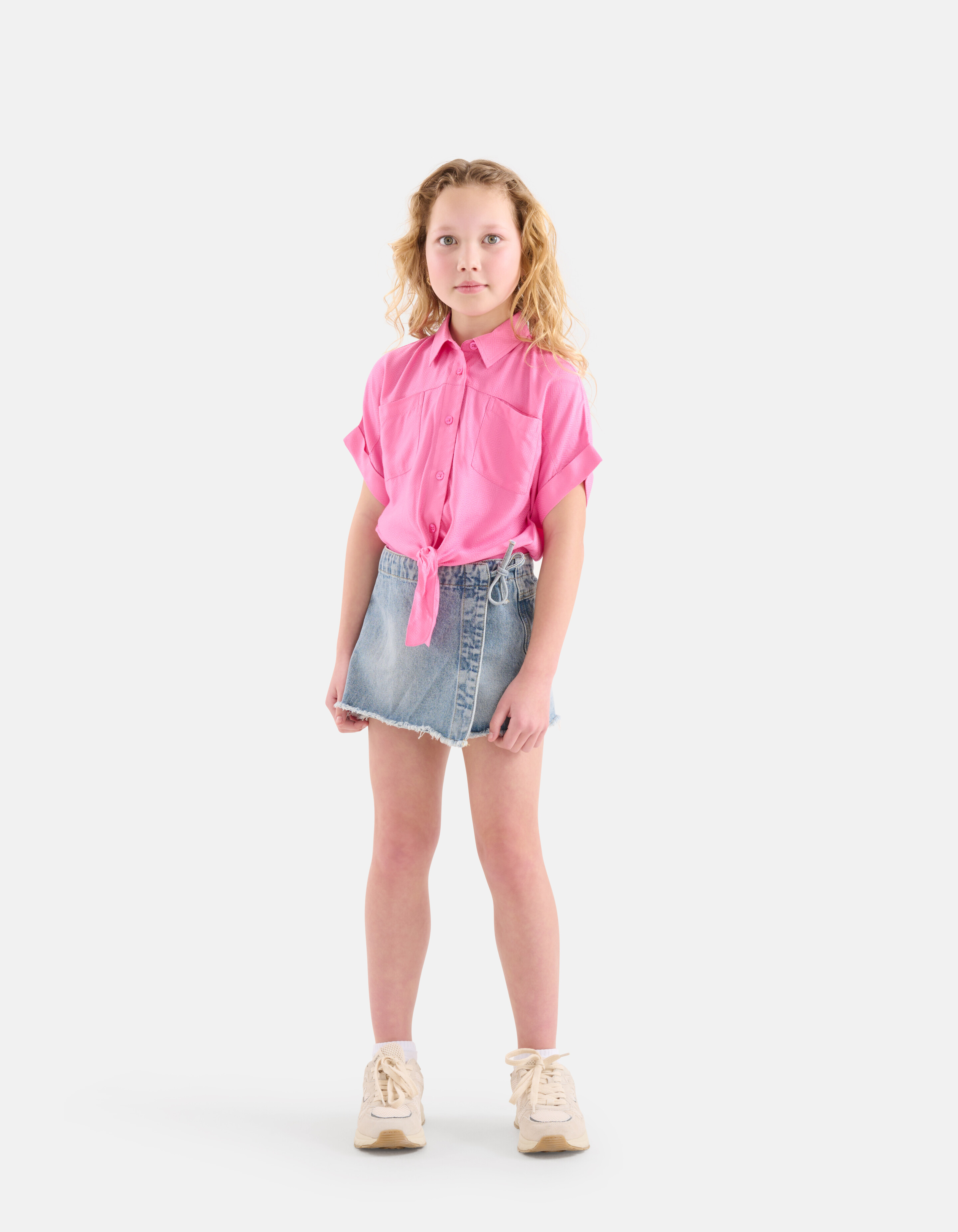 Jacquard Blouse Roze SHOEBY GIRLS