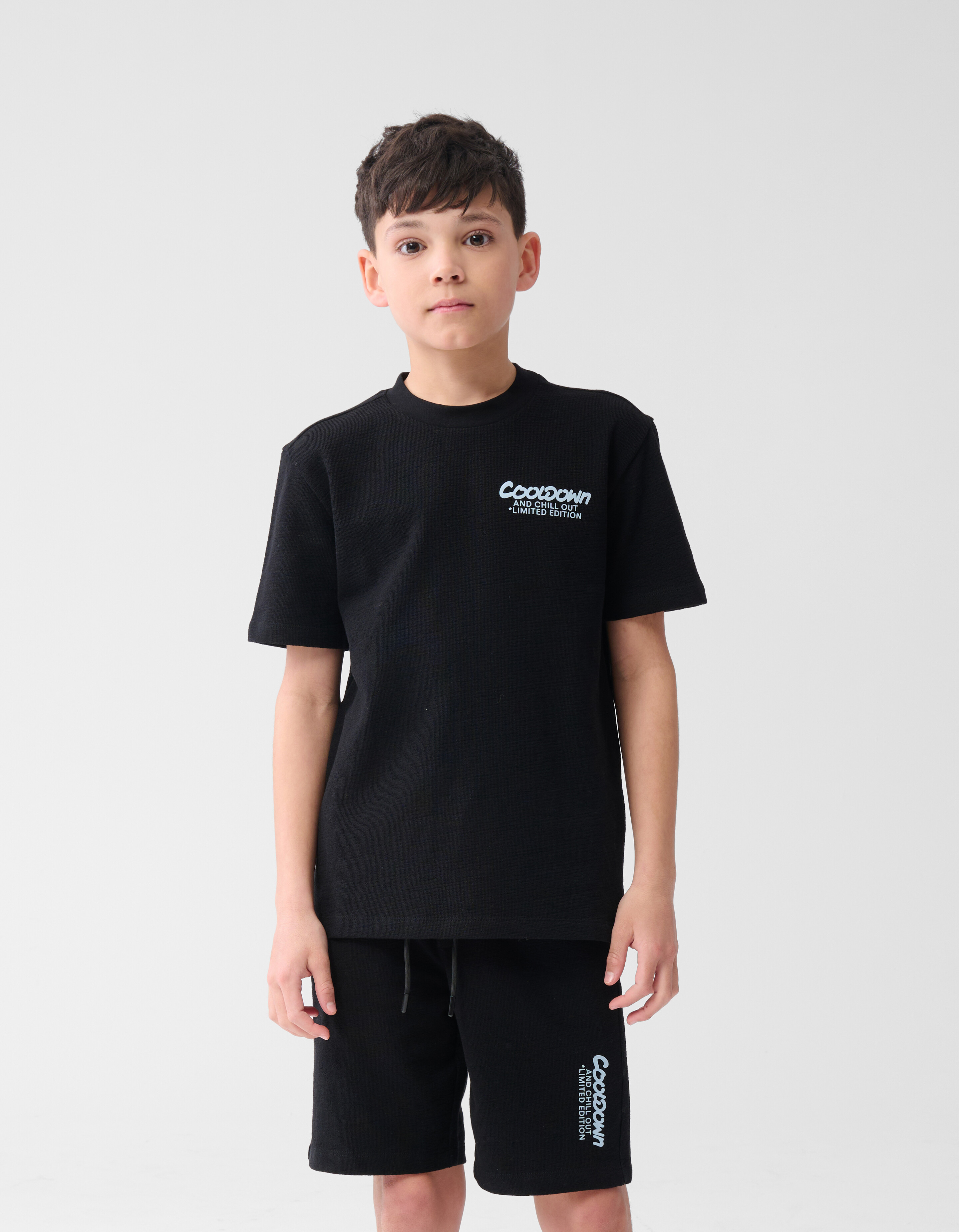 Tekst T-shirt Zwart SHOEBY BOYS