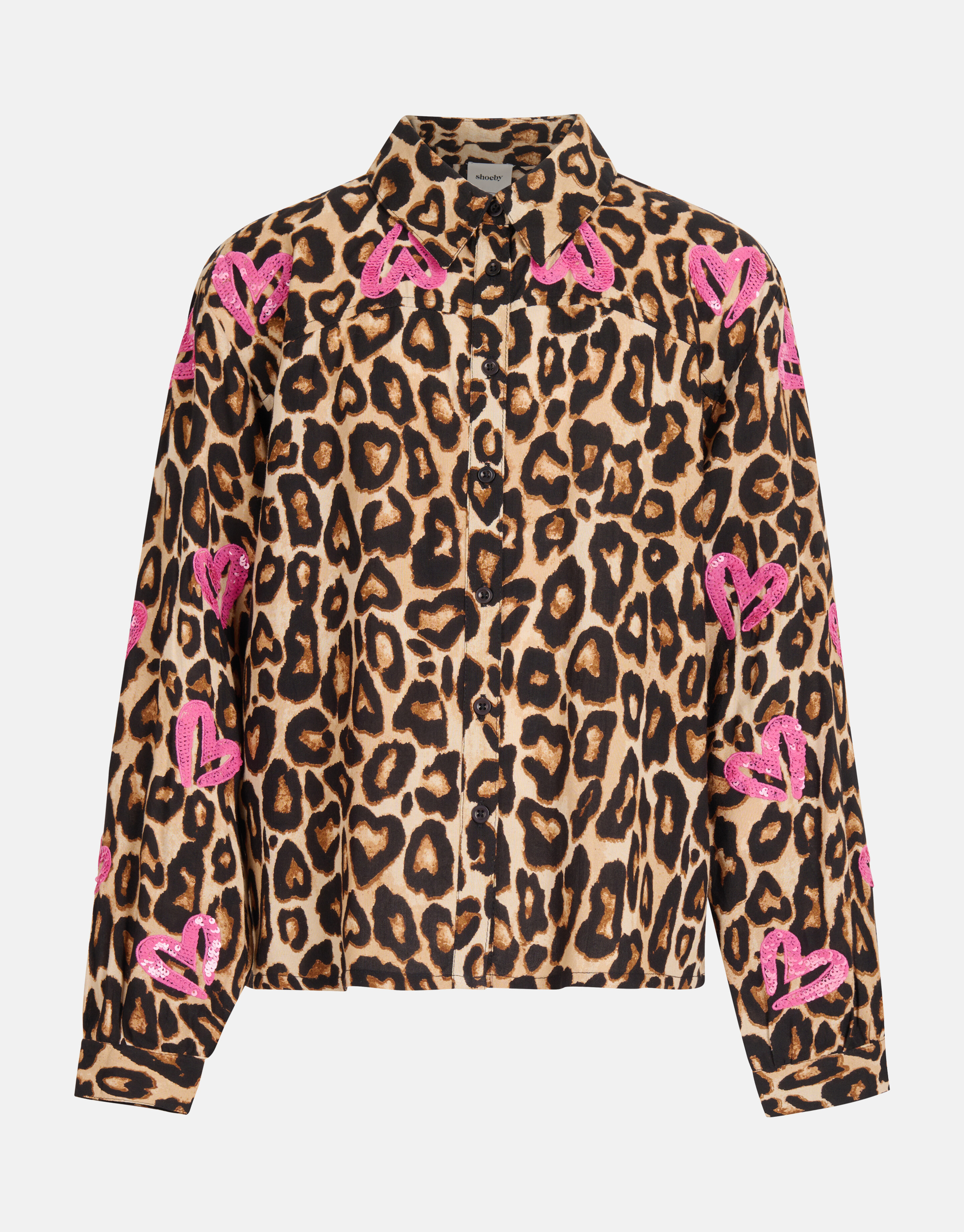 Leopard Print Blouse Bruin SHOEBY GIRLS