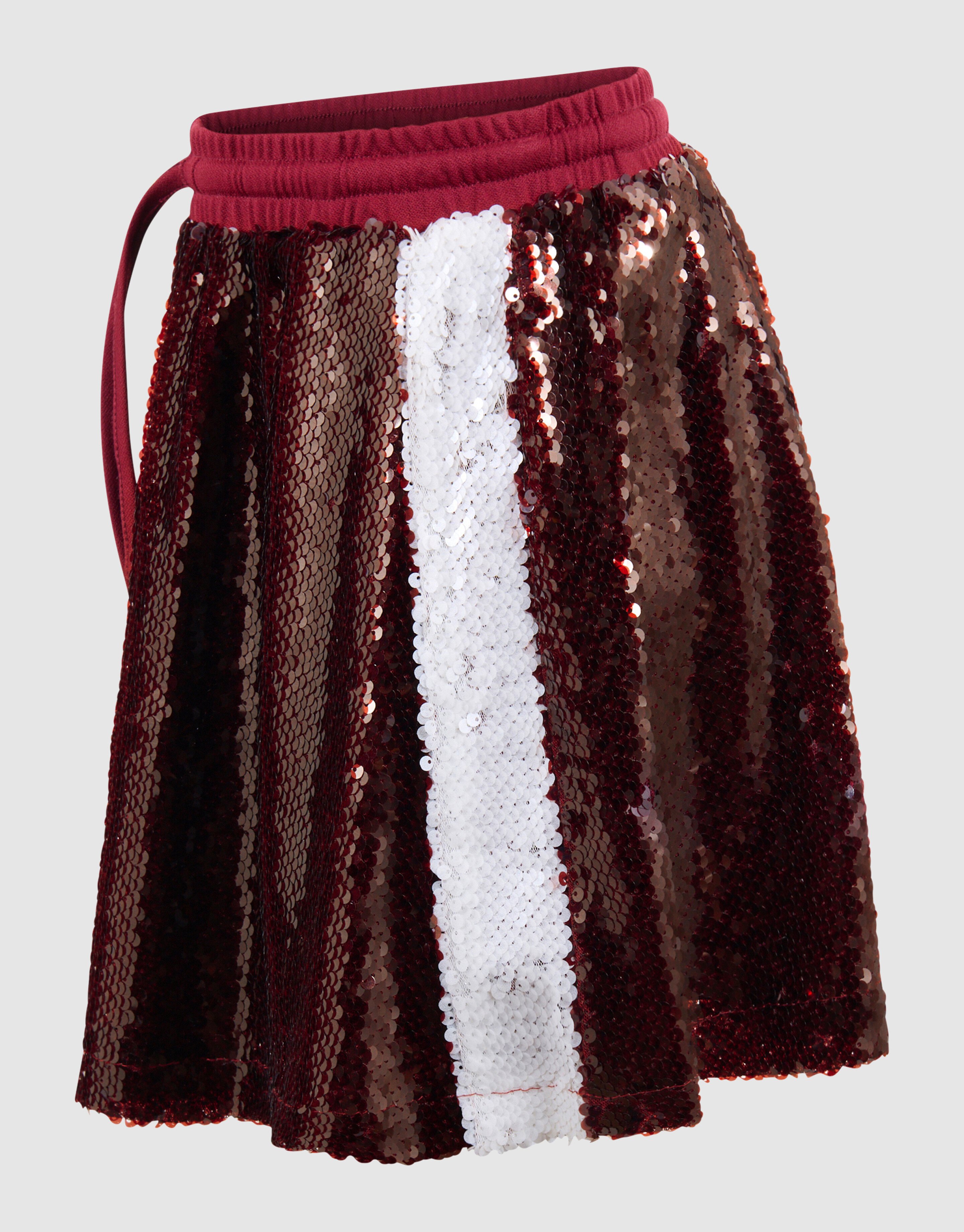 Pailletten Mini Rok Donkerrood SHOEBY GIRLS