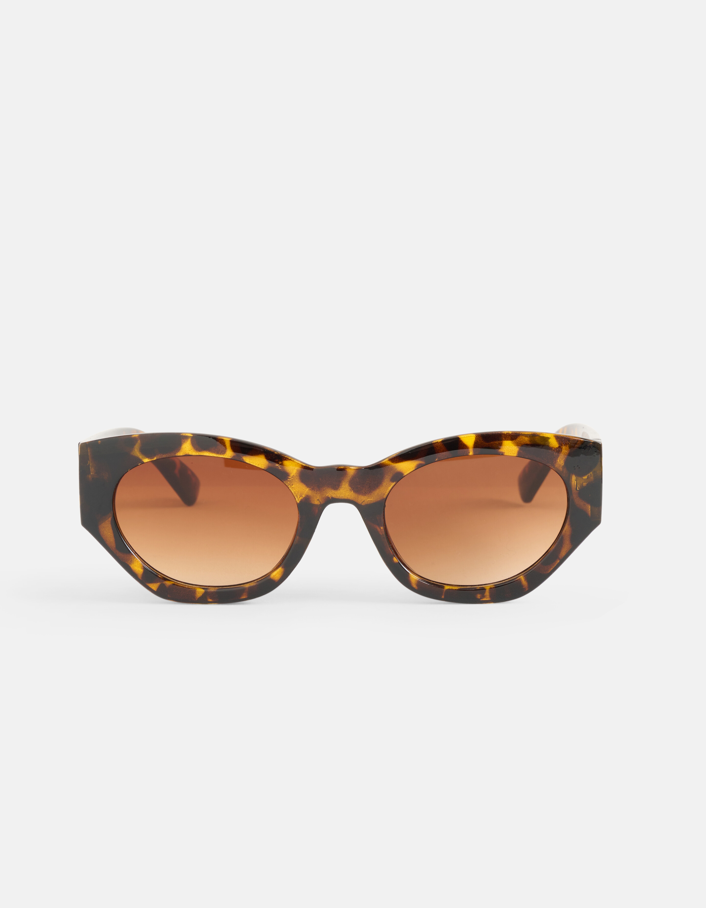 Wijde Tortoise Zonnebril Bruin SHOEBY ACCESSOIRES