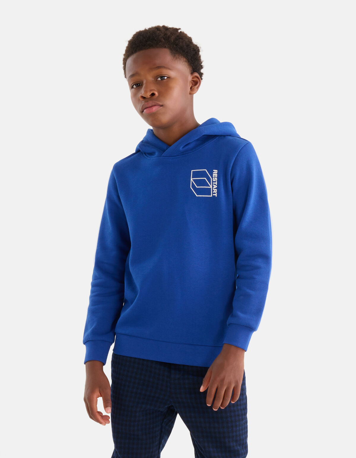 Print Hoodie Kobalt Blauw SHOEBY BOYS