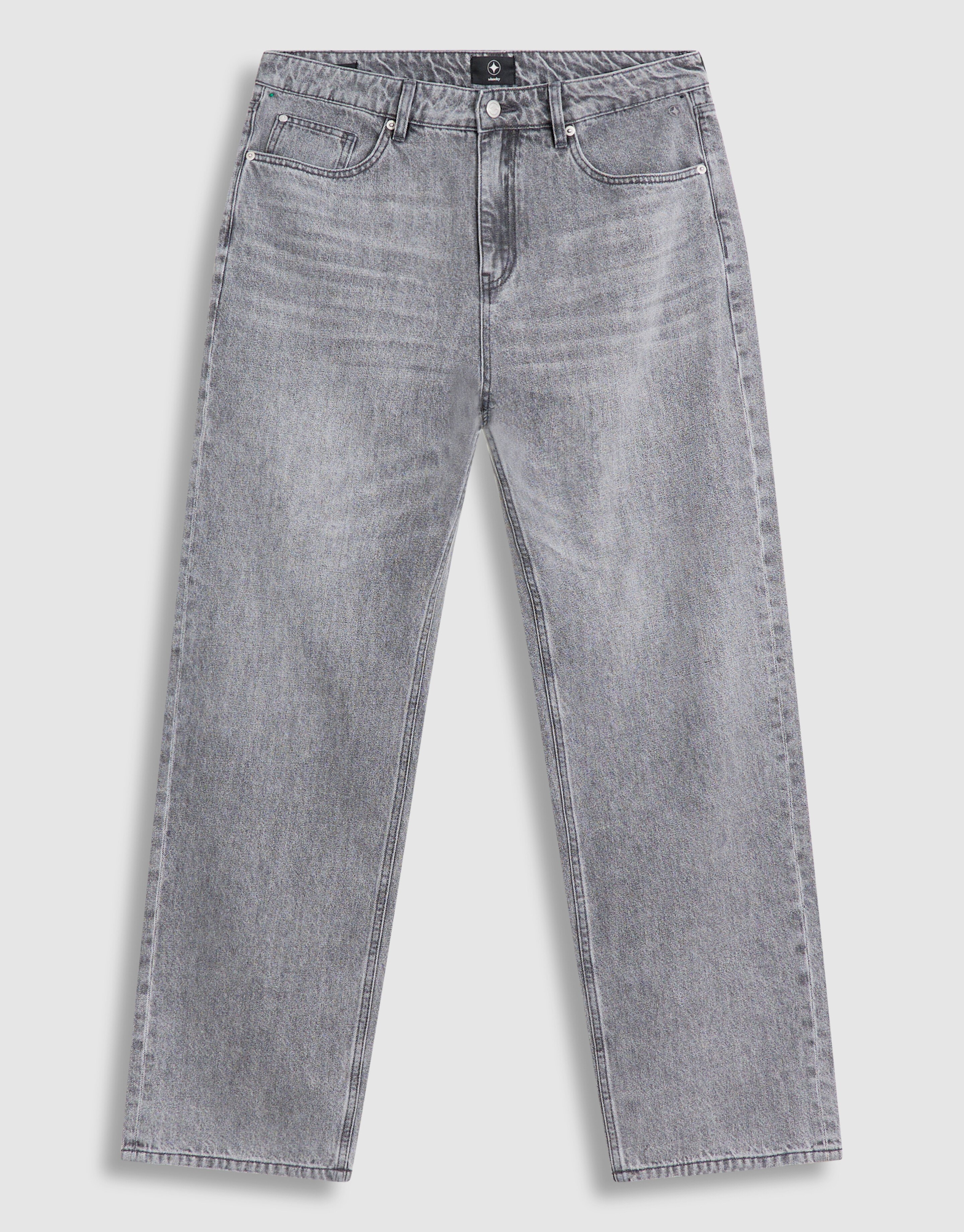 Baggy Fit Jeans Lichtgrijs L32 SHOEBY MEN