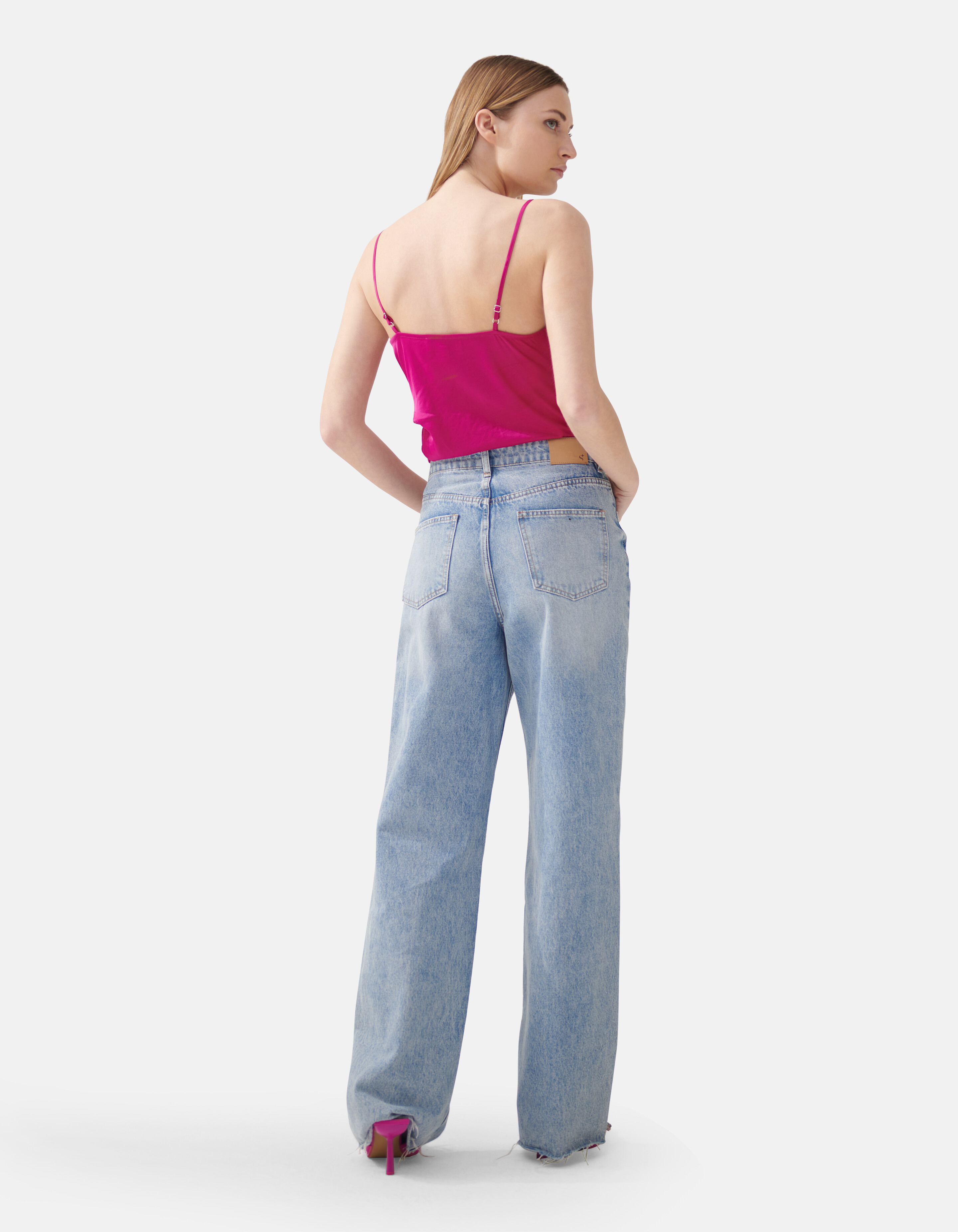 Satijnen Singlet Donkerroze SHOEBY WOMEN