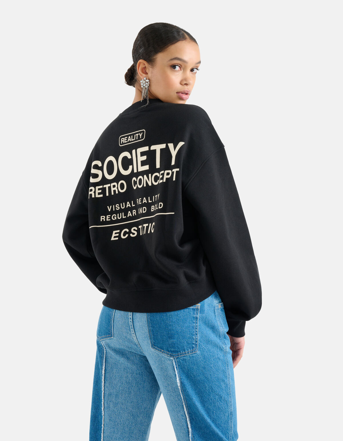 Artwork Sweater Zwart SHOEBY WOMEN