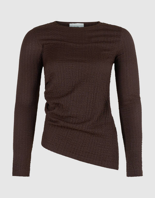 Asymmetrische Top Donkerbruin SHOEBY WOMEN