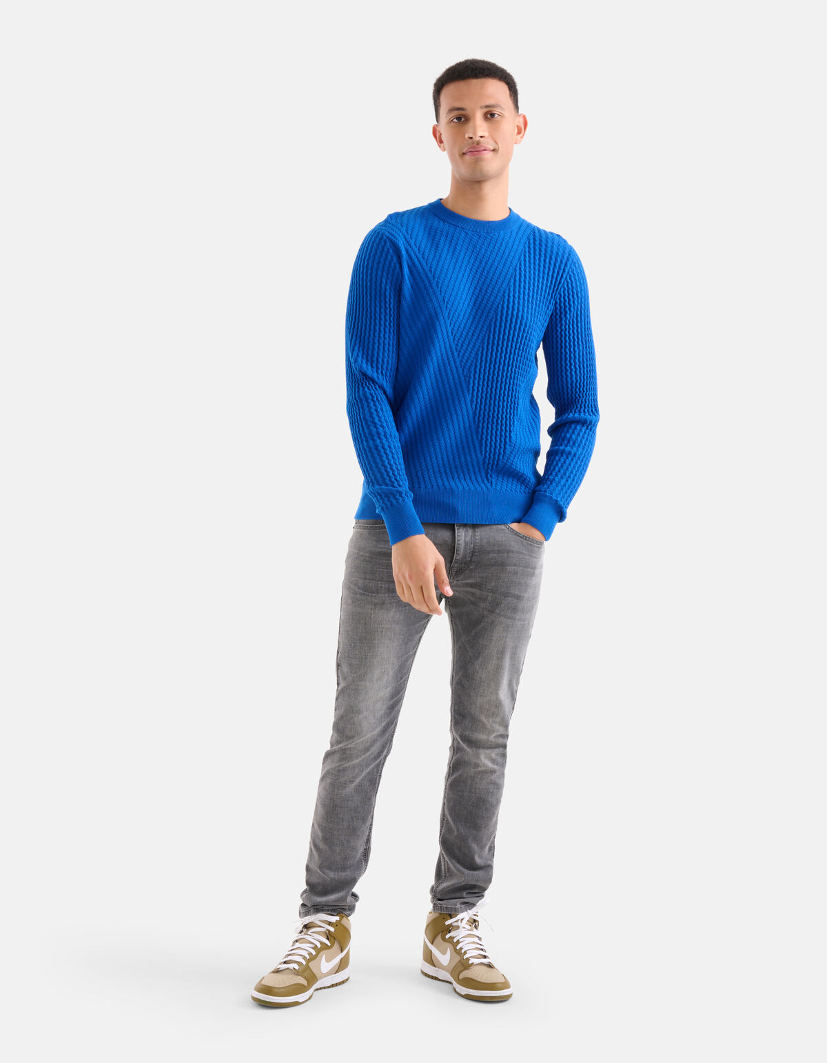 Gestreepte Trui Blauw SHOEBY MEN
