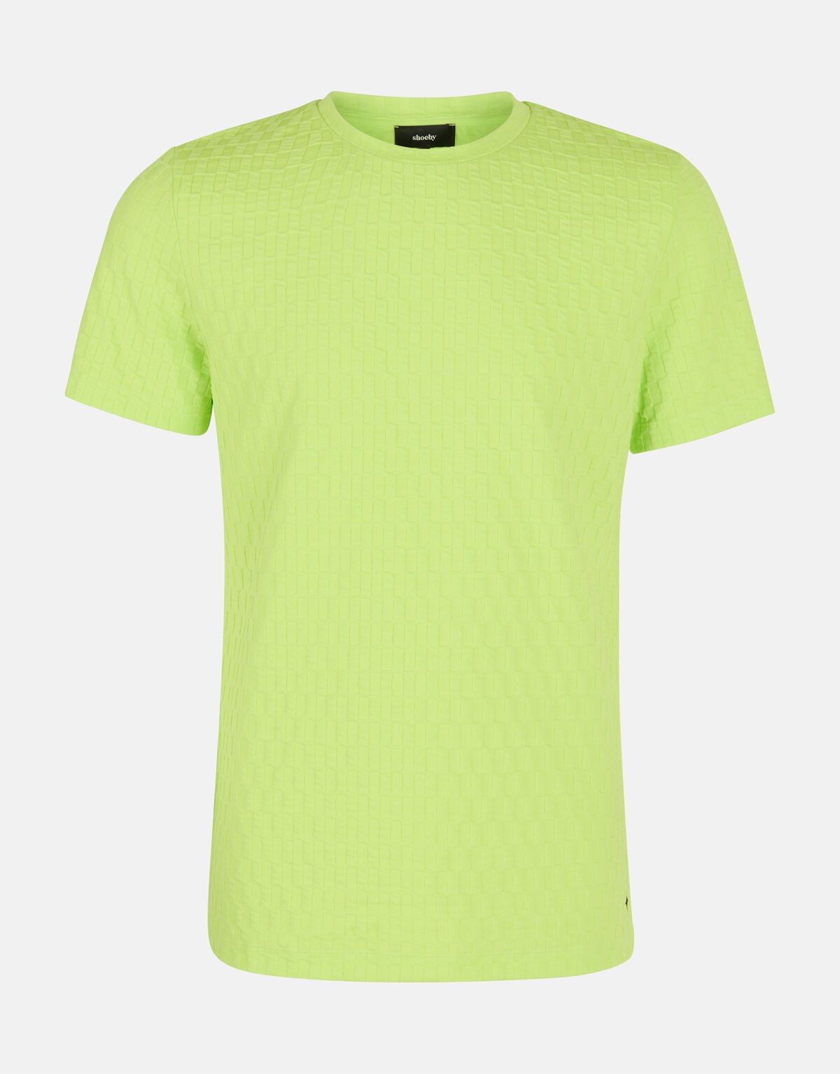 Jacquard Stripe T-shirt Groen SHOEBY MEN