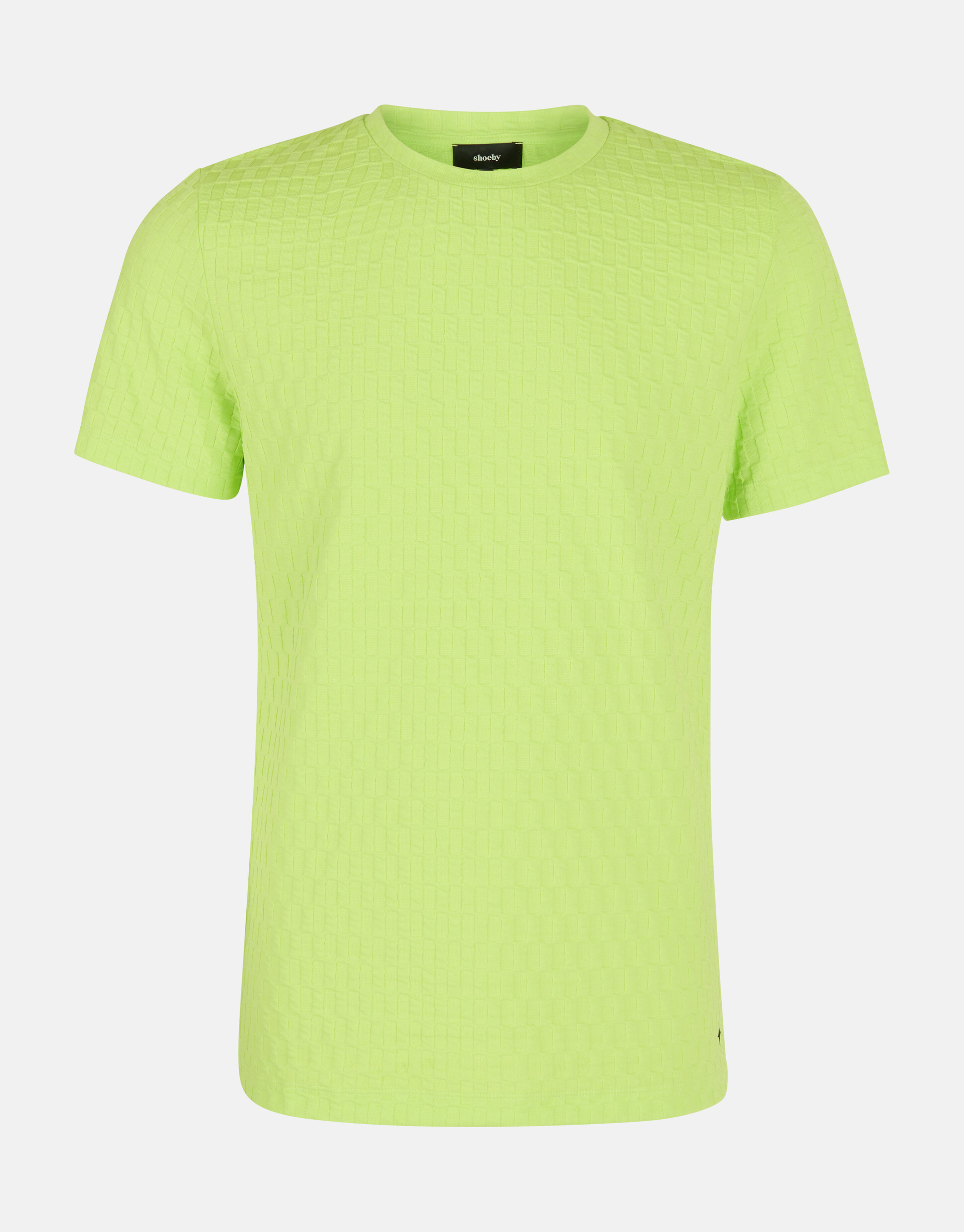 Jacquard Stripe T-shirt Groen SHOEBY MEN